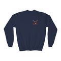 Drip Baseball Helmet Youth Sweatshirt | Drip Graphic, Sports Skull
