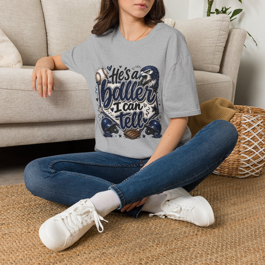 Falcon Baseball 'He's a Baller I Can Tell' T‑Shirt
