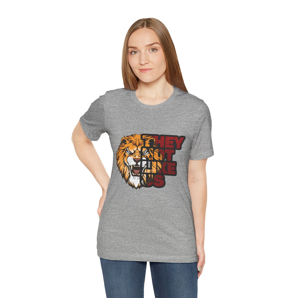 Lion They Not Like Us T-Shirt | Bold Graphic Tee | Sports Fan Pride Shirt | Liberty Lions Tee | Game Day Outfit