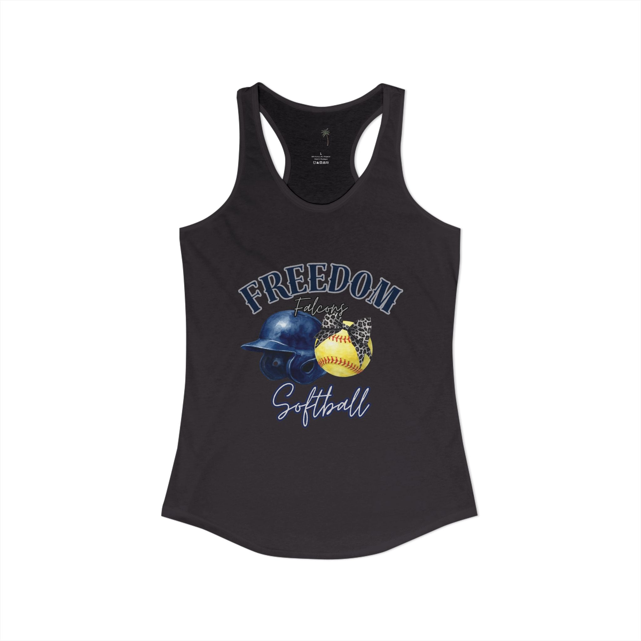 Freedom Falcon Softball  Ideal Racerback Tank
