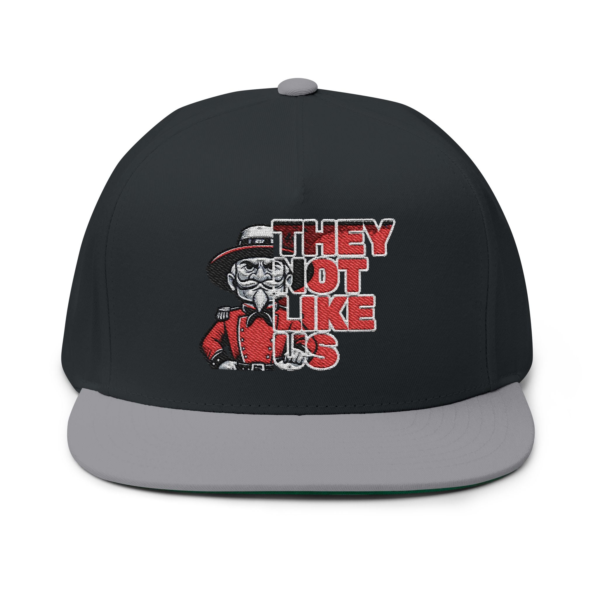 Rebels They Not Like Us Flat Bill Cap (Embroidery)