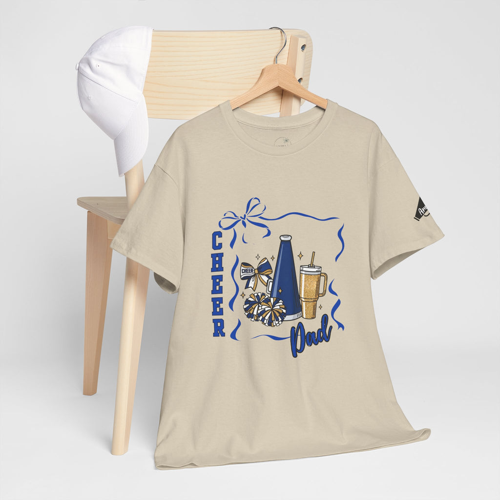Cheer Dad T-Shirt | Pom Pom, Megaphone, Coffee Graphic