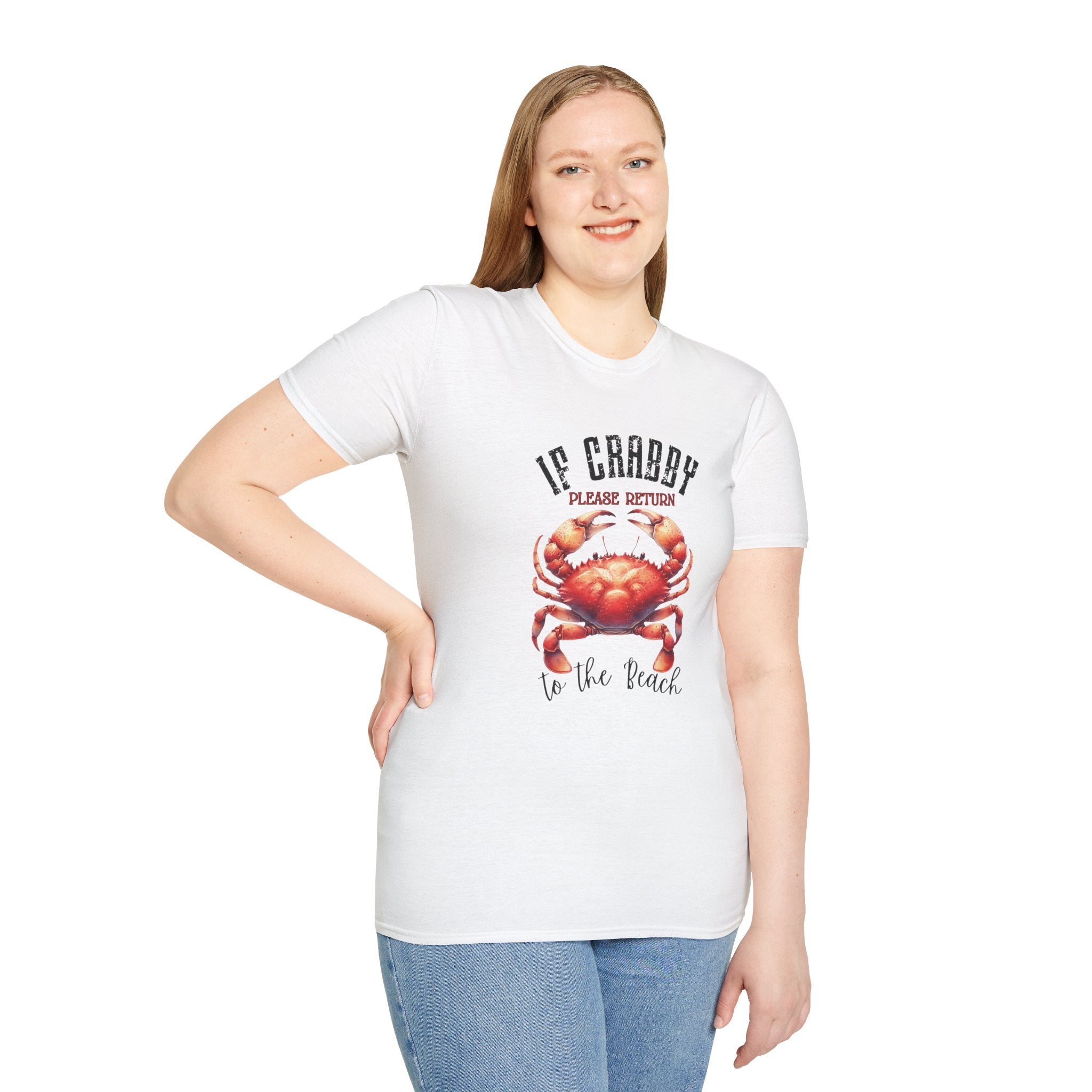 If Crabby Please Return to the Beach T-Shirt | Crab Graphic Tee