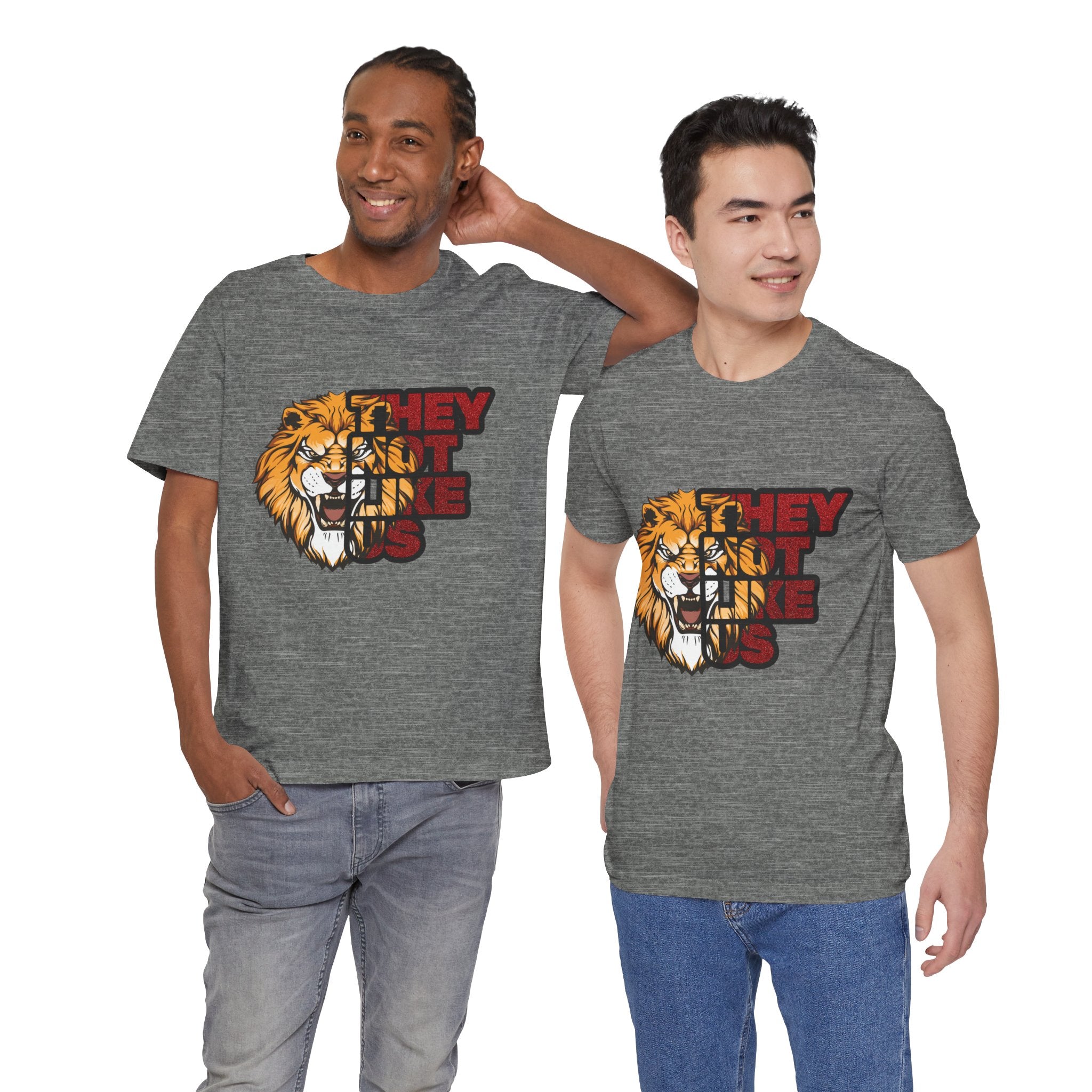 Lion They Not Like Us T-Shirt | Bold Graphic Tee | Sports Fan Pride Shirt | Liberty Lions Tee | Game Day Outfit
