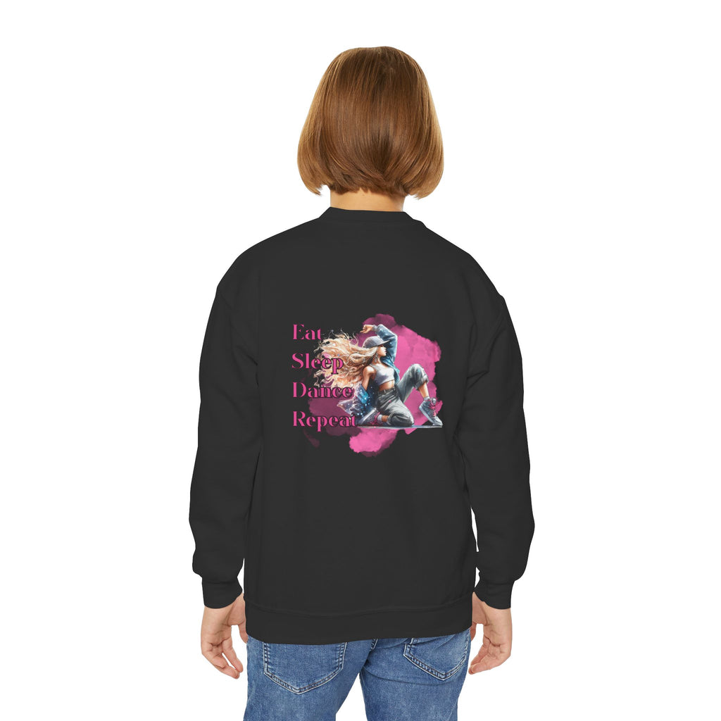 Custom Youth Dance Lovers Crewneck , Personalized Gift for Kids, Dance Sweatshirt, Fun Fashion for Youth, Kids' Activewear