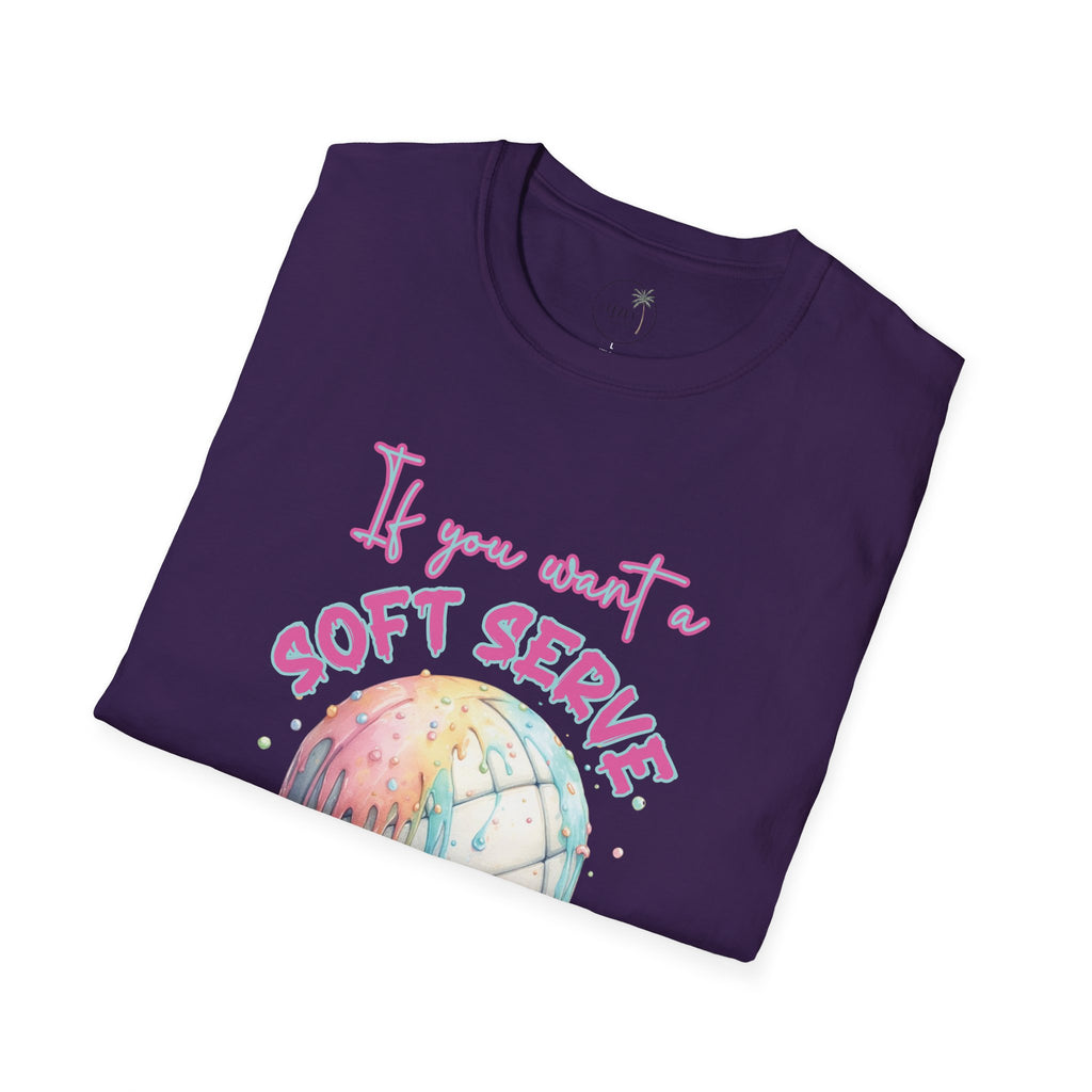 Soft Serve Volleyball Shirt, pastel ice cream graphic
