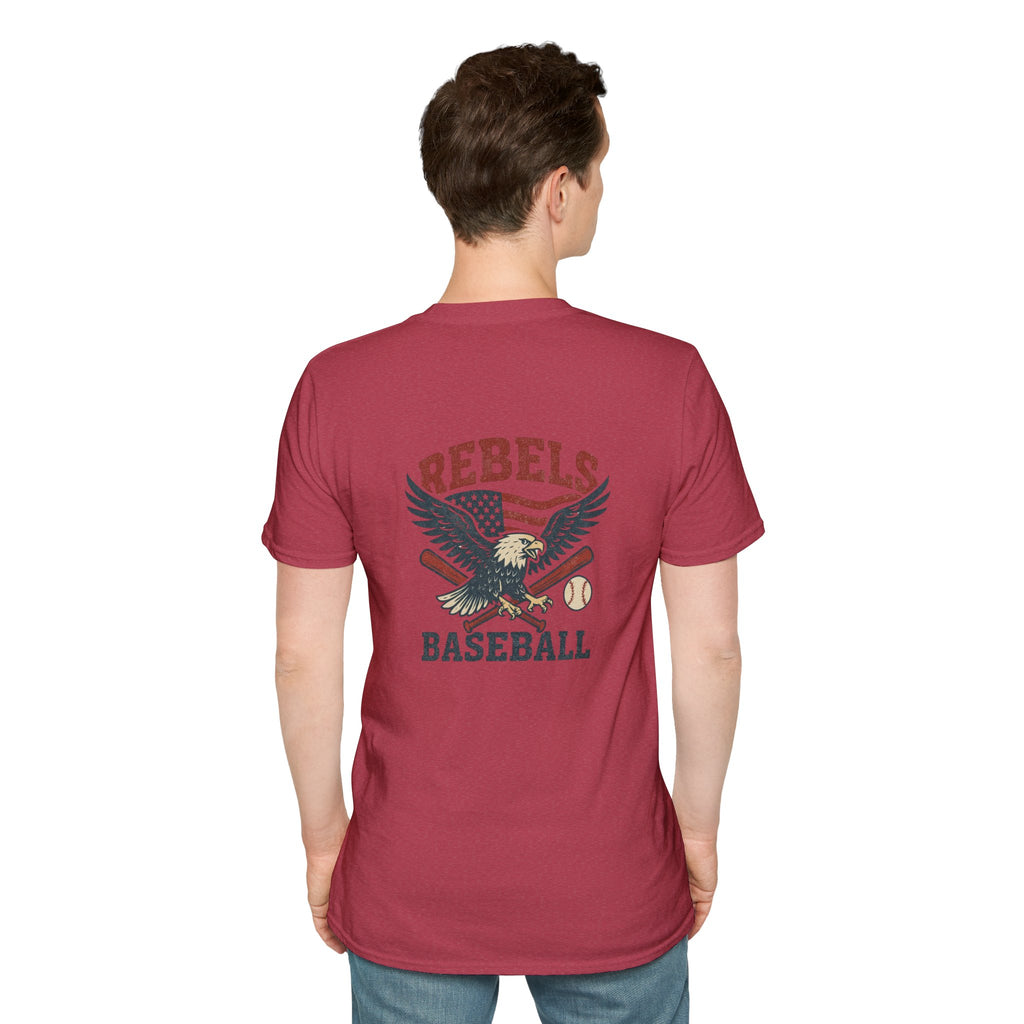 Rebels Eagle Baseball T-Shirt | Vintage Sports Team Shirt