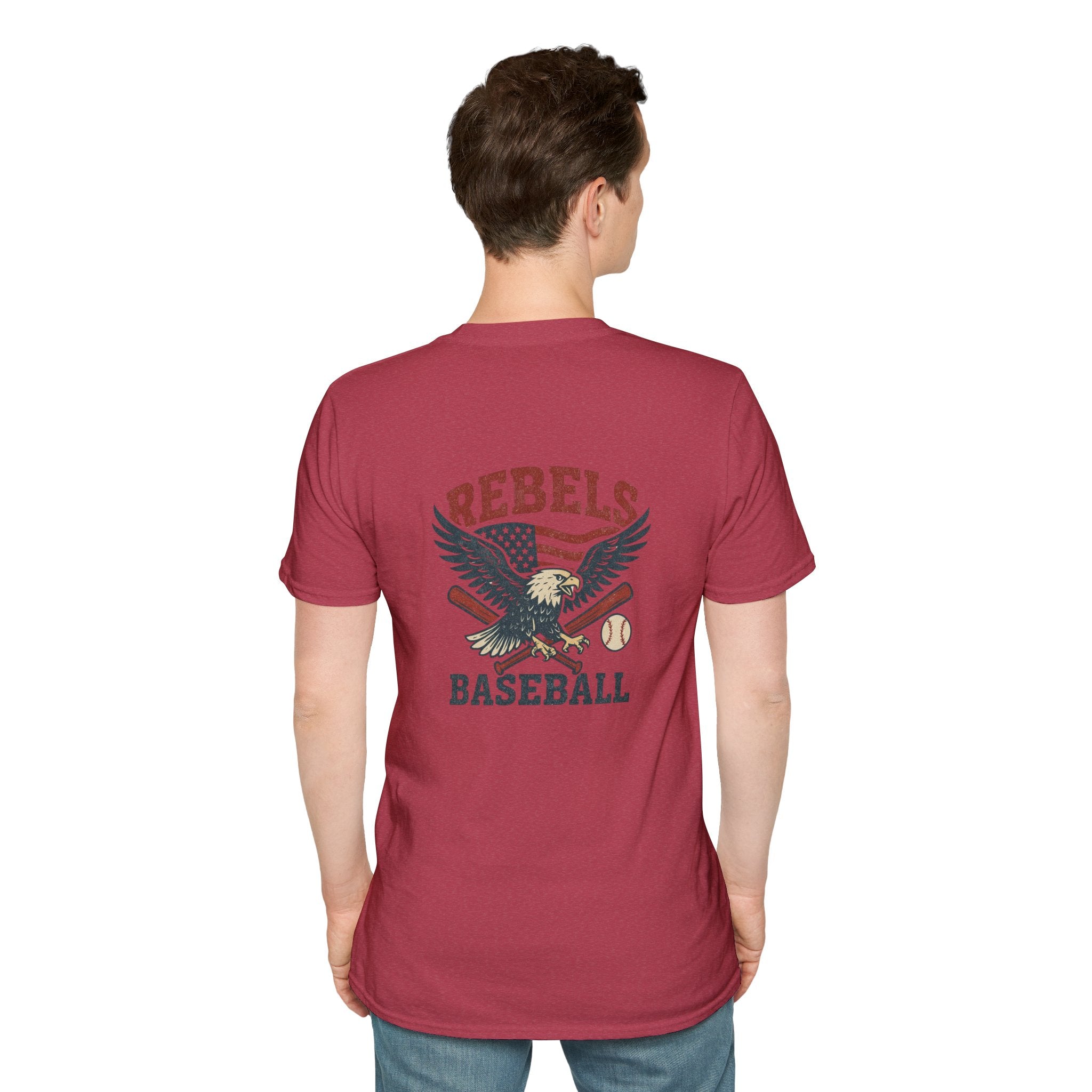 Rebels Eagle Baseball T-Shirt | Vintage Sports Team Shirt