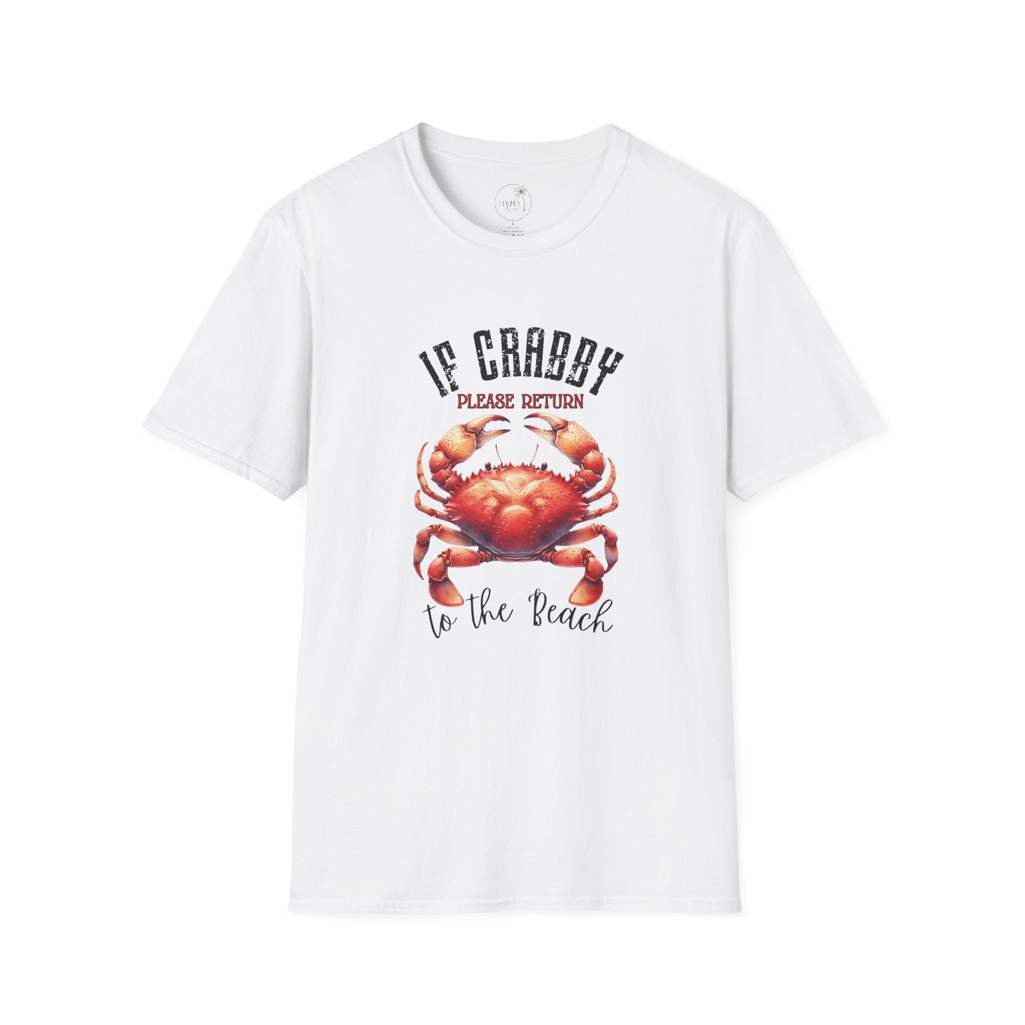If Crabby Please Return to the Beach T-Shirt | Crab Graphic Tee