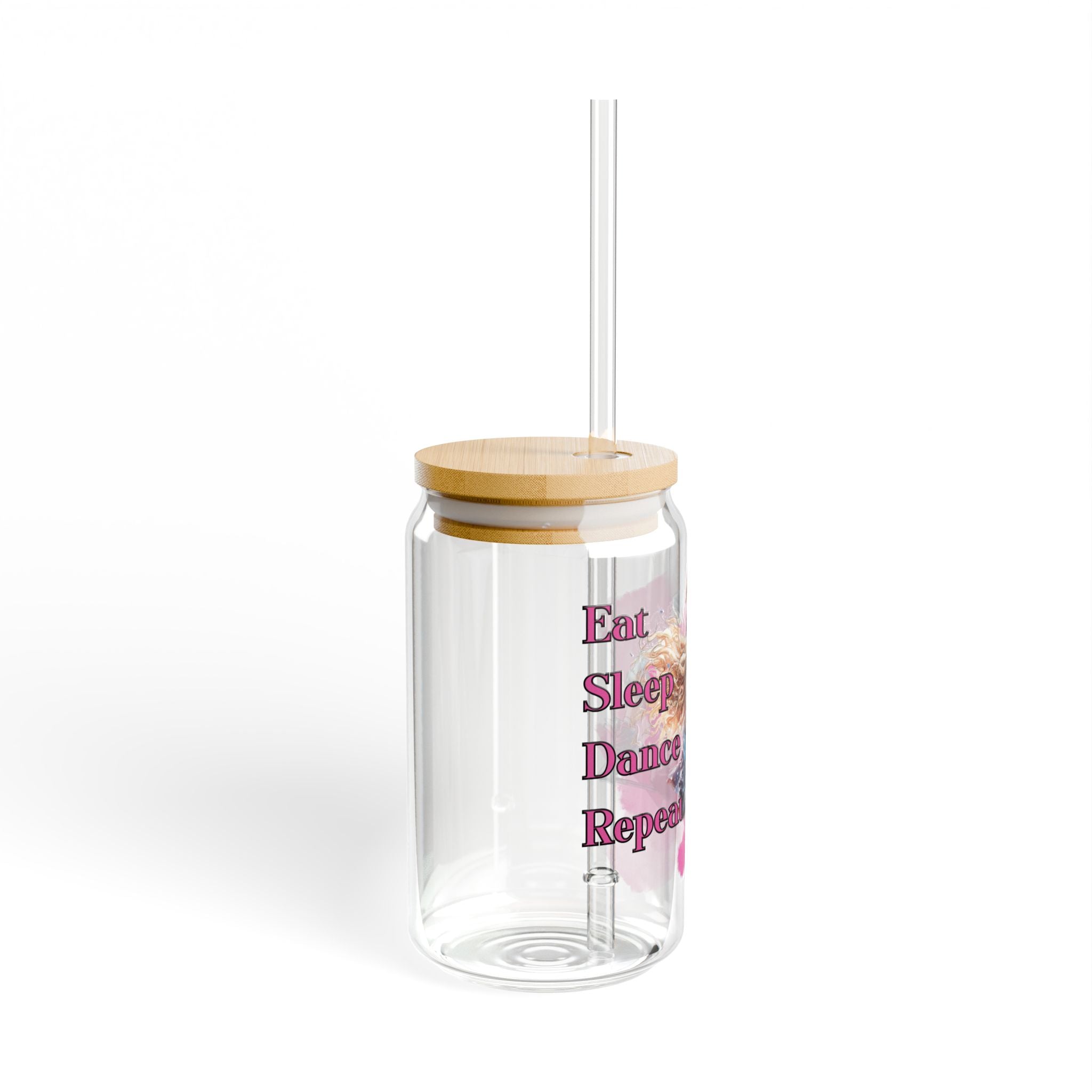 Dancer sipper Glass- 16oz Eco Friendly, Makes a great gift for the Dancer in your life!