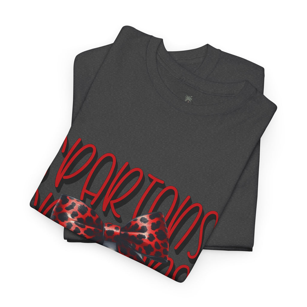 Spartans Baseball Tee | Leopard Bow Baseball Graphic