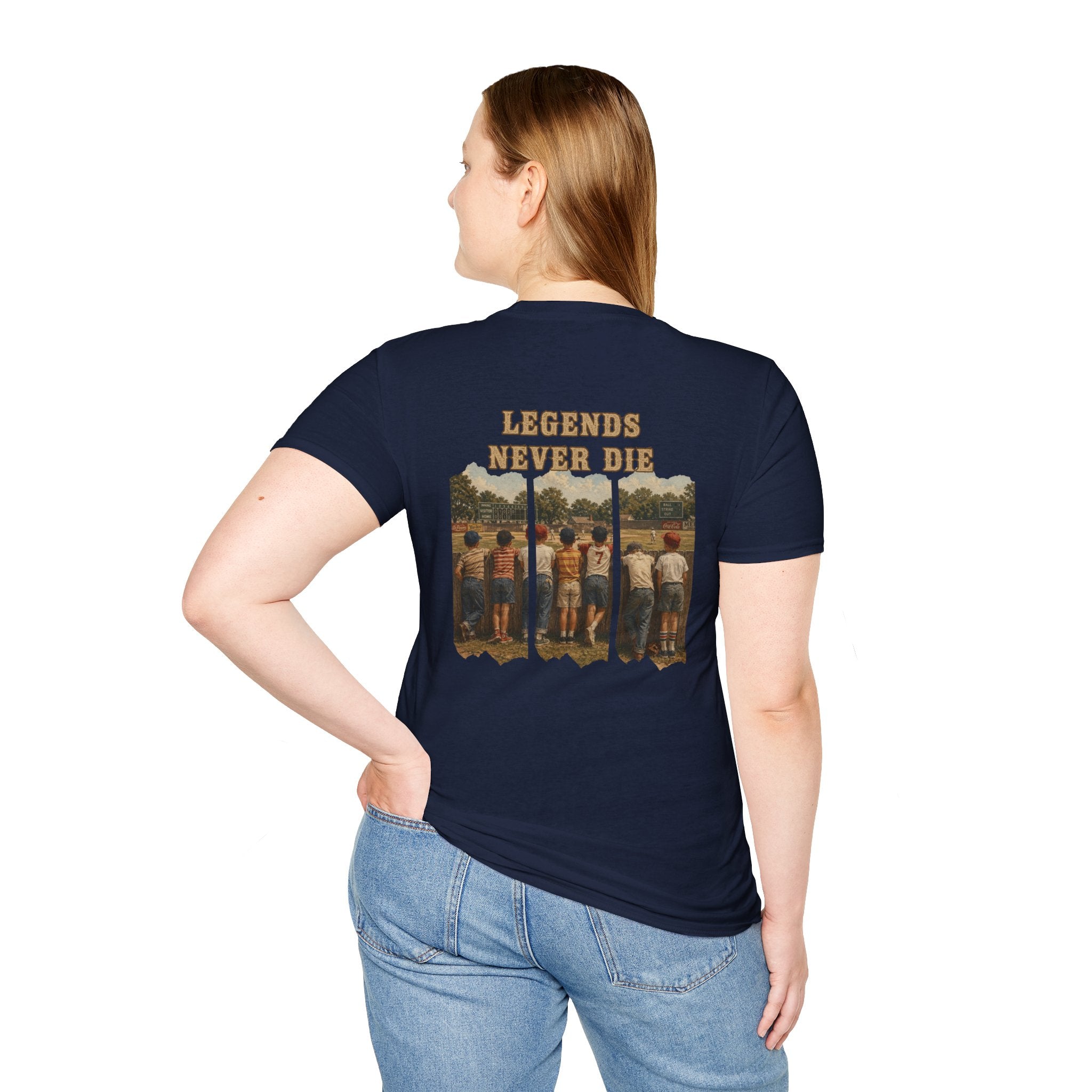 Vintage Baseball Shirt Legends Never Die | Nostalgic Baseball Tee | Baseball Dad Gift | Youth Baseball Mom Shirt | Retro Baseball Graphic