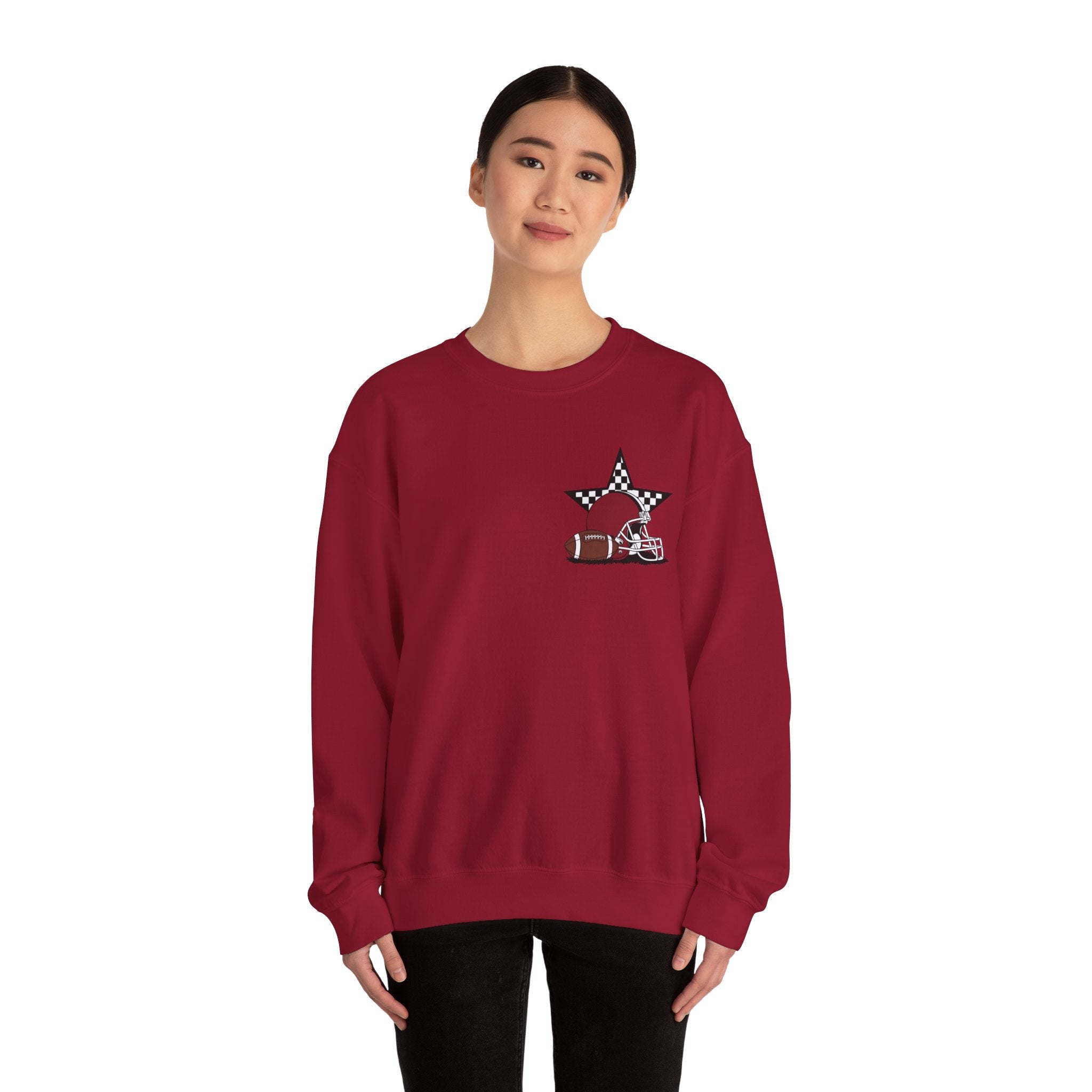 My Favorite Player Calls Me Mom Crewneck Sweatshirt, Family Sweatshirt, Sports Mom Gift, Football Sweatshirt, Unisex Casual Wear