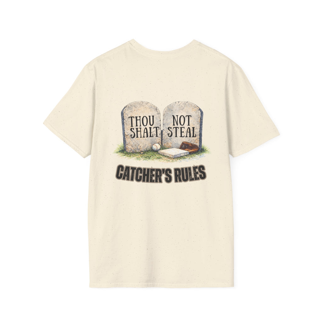 Thou Shalt Not Steal T-Shirt | Stone Tablets, Humor, Back Graphic