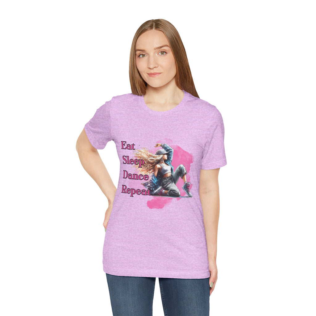 Eat Sleep Dance Repeat-Dance Lover's Unisex Tee, Gift for Dancers, Casual Dancewear, Festival Top, Unique Graphic Tee