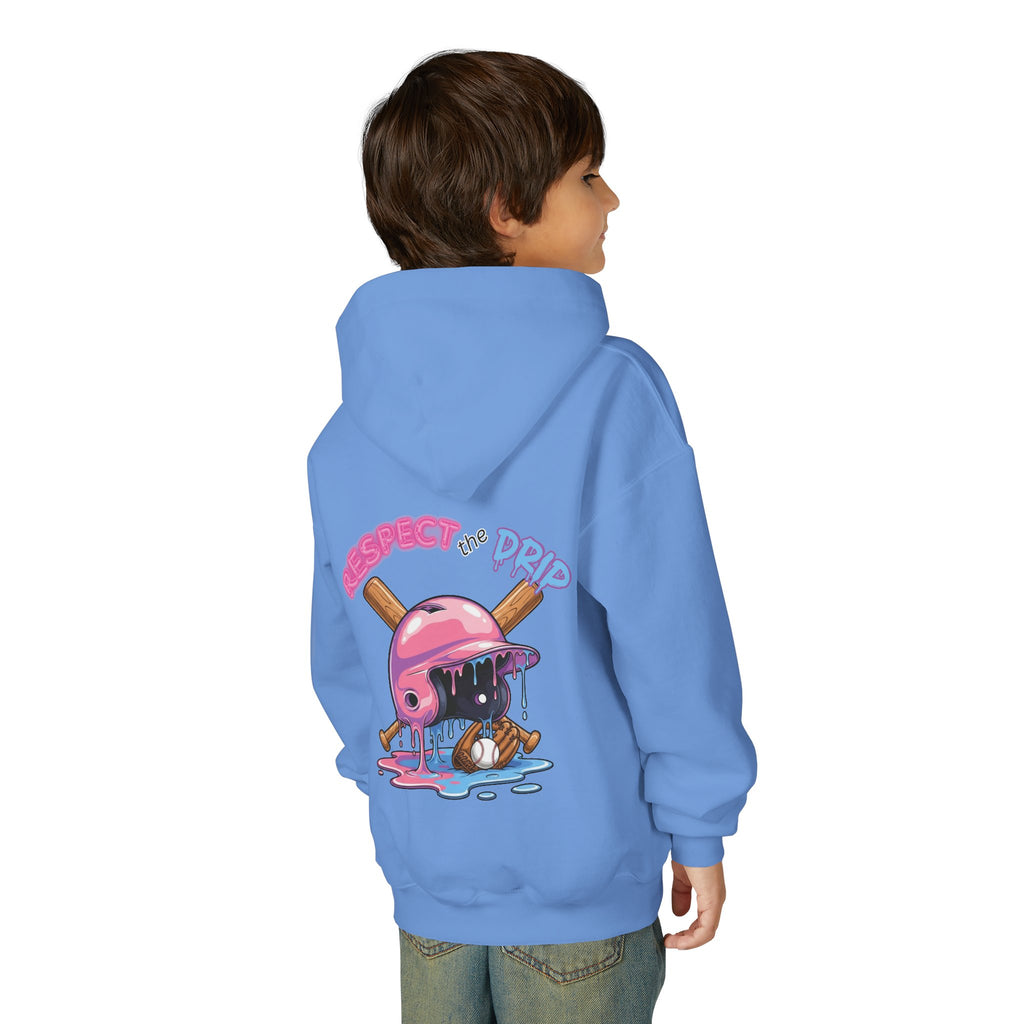 Respect the Drip Baseball Hoodie | Dripping Baseball Helmet Design