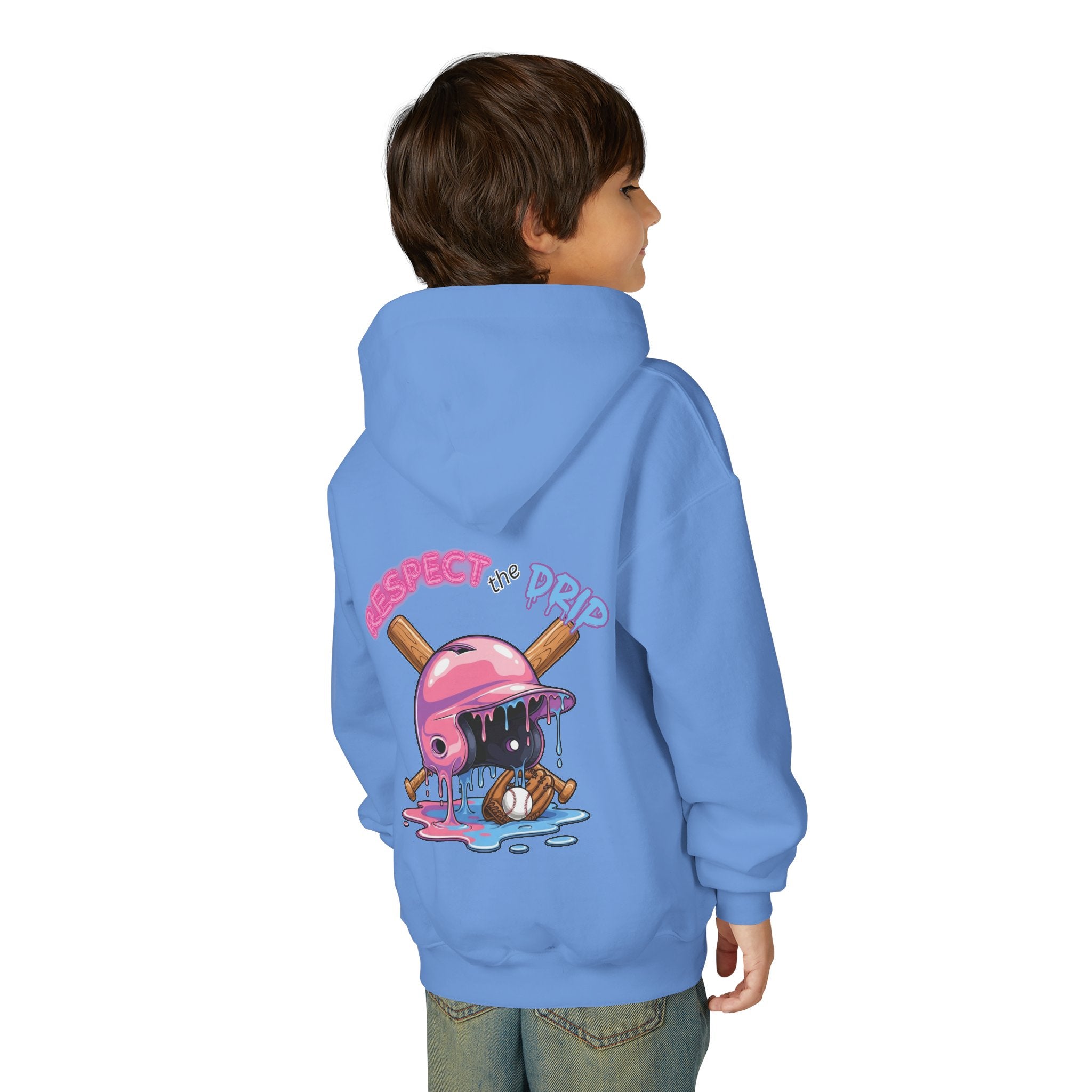Respect the Drip Baseball Hoodie | Dripping Baseball Helmet Design