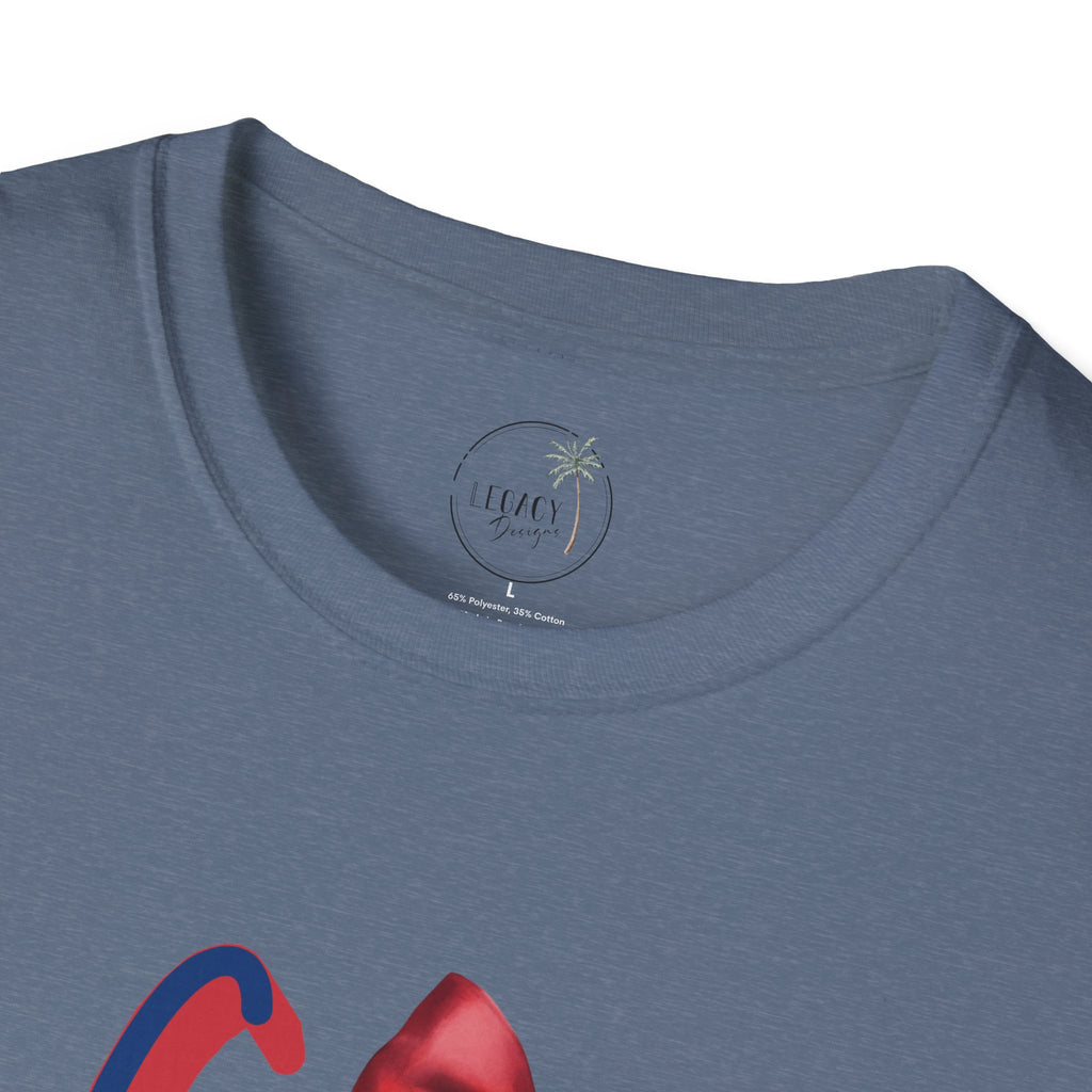 Go Eagles Volleyball with Red Bow T-Shirt | Go Eagles
