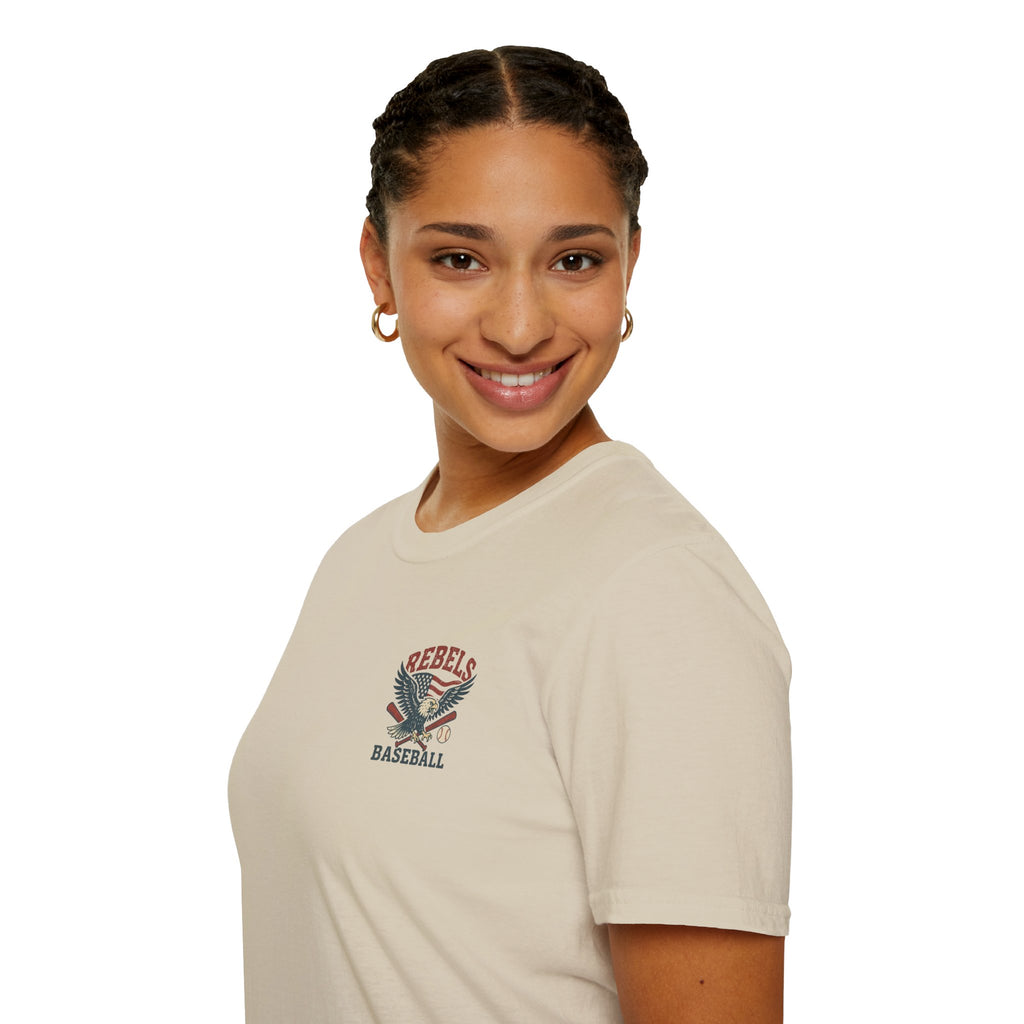 Rebels Eagle Baseball T-Shirt | Vintage Sports Team Shirt