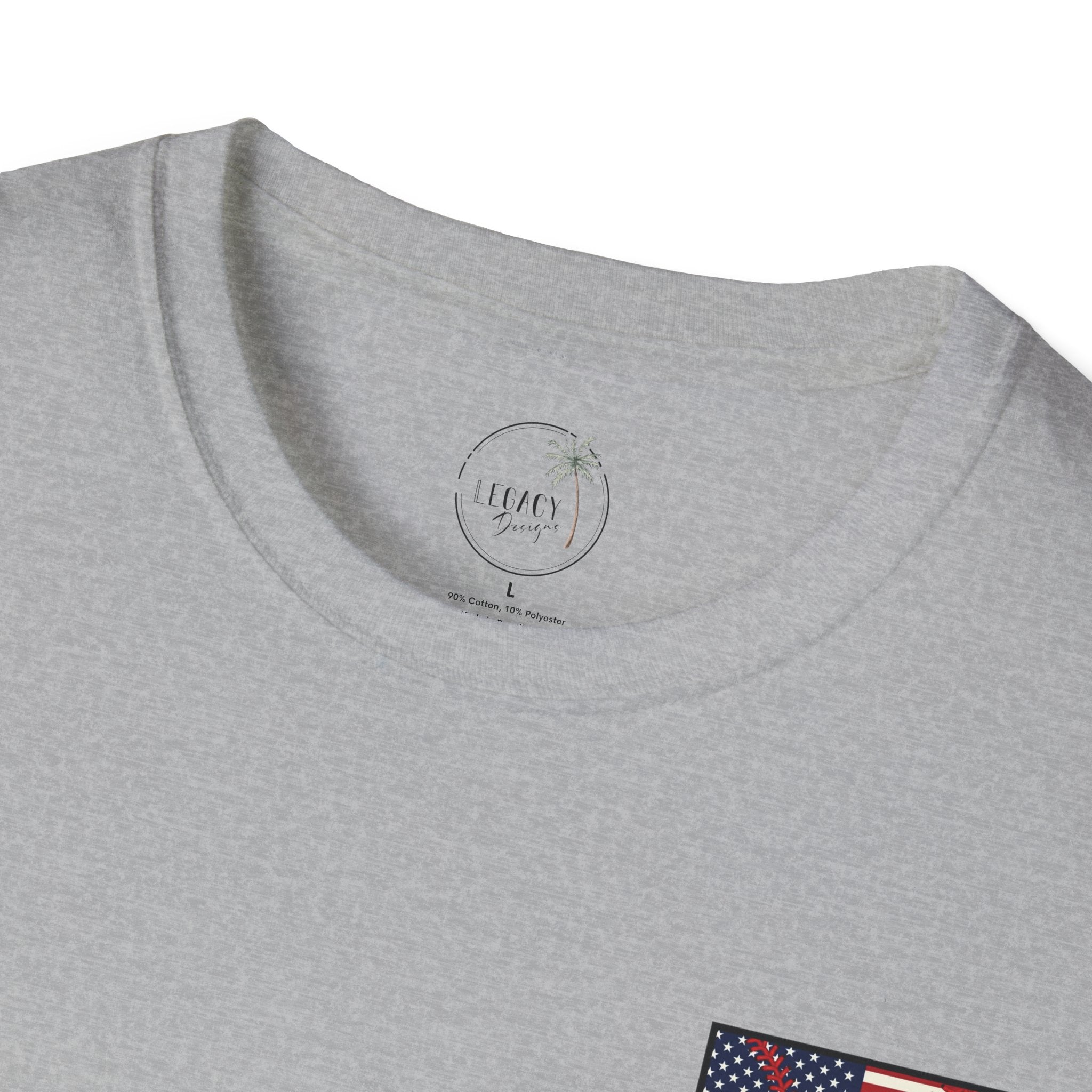Rebels American Flag Baseball T-Shirt |American Flag Home Plate Drip Design