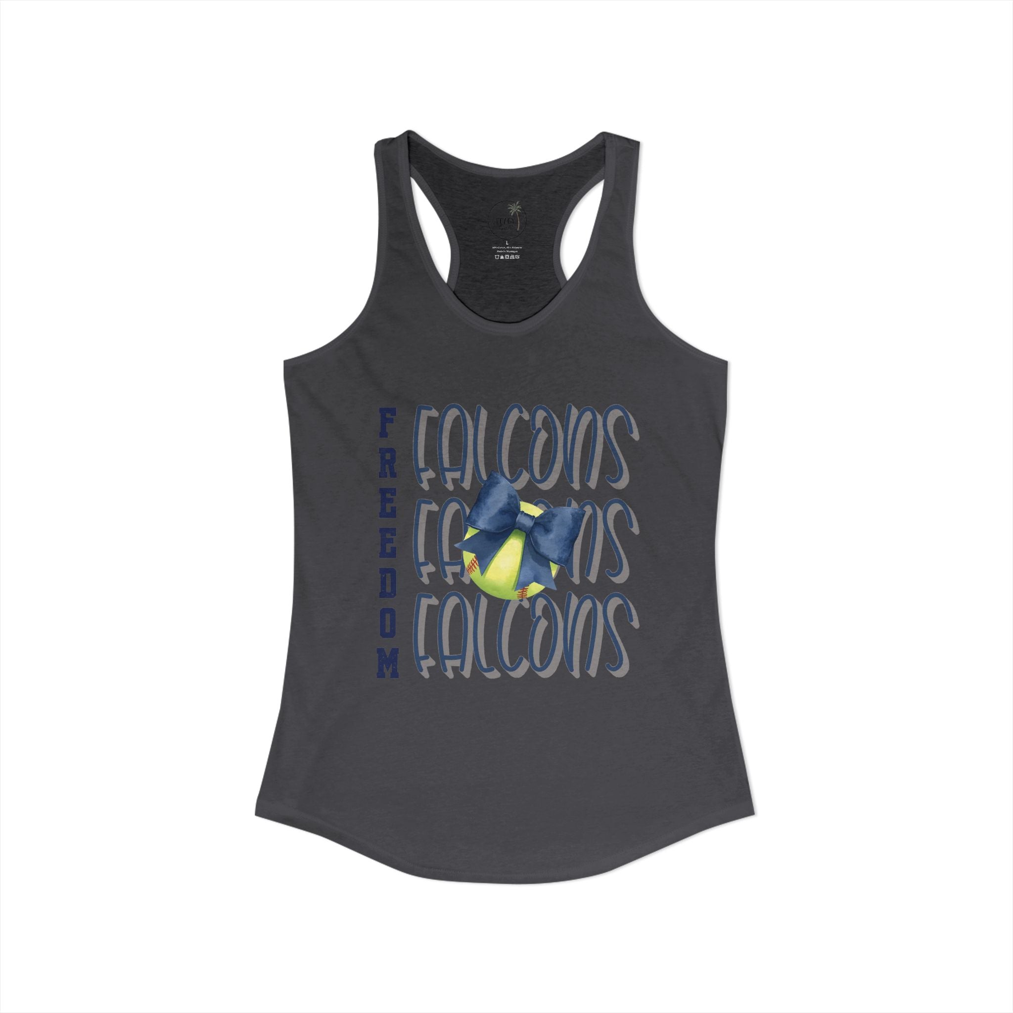 Falcons Softball Tank Women's Ideal Racerback Tank