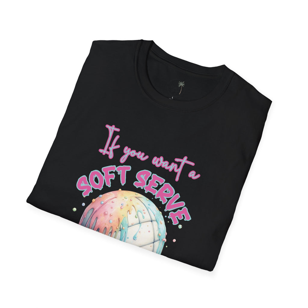 Soft Serve Volleyball Shirt, pastel ice cream graphic