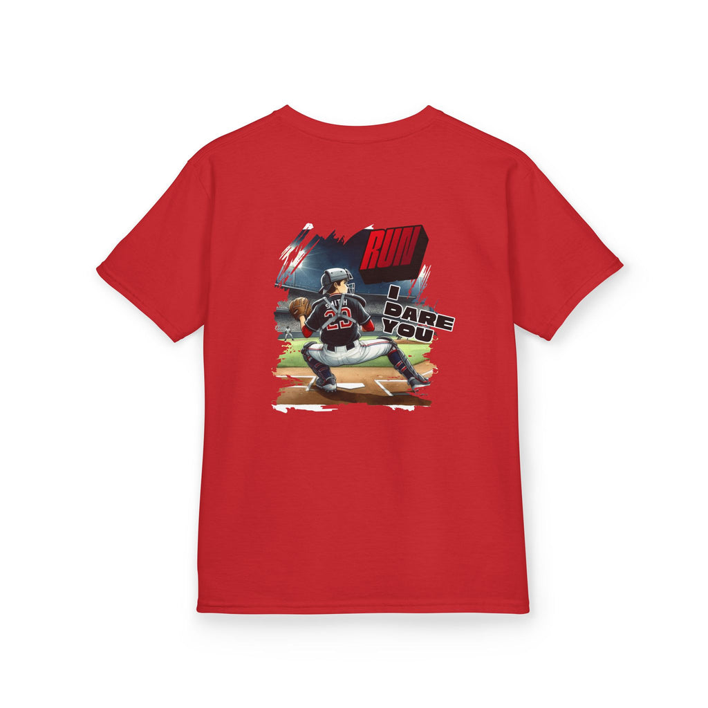 Baseball Catcher Kids Tee I Dare You Graphic tee