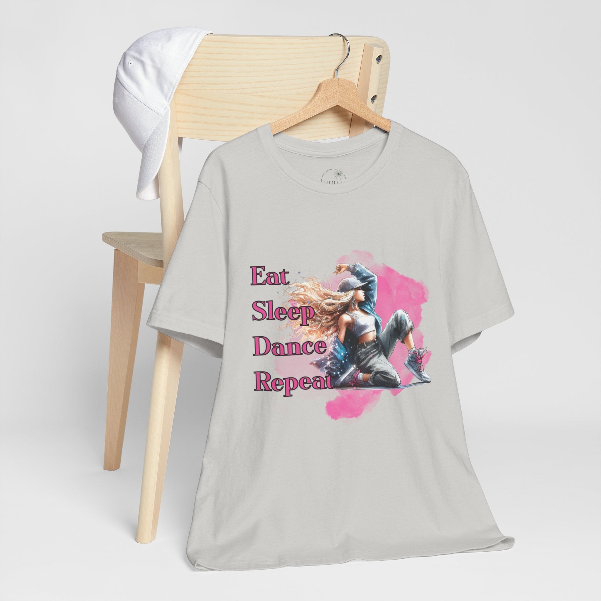 Eat Sleep Dance Repeat-Dance Lover's Unisex Tee, Gift for Dancers, Casual Dancewear, Festival Top, Unique Graphic Tee