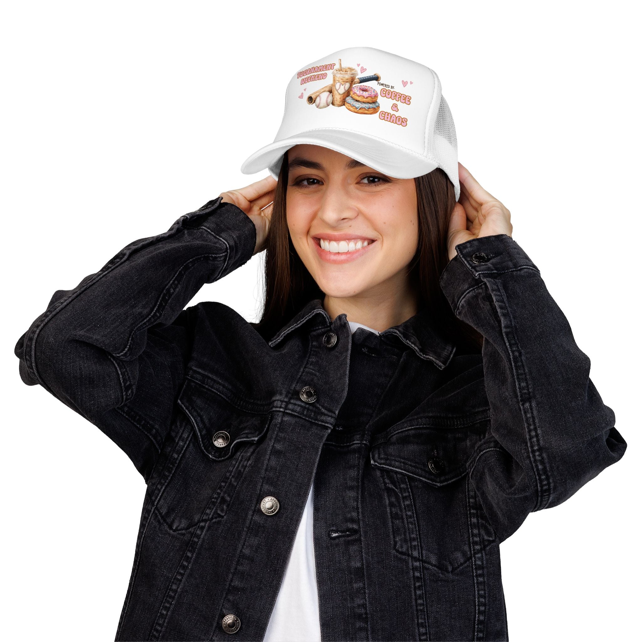 Tournament Weekend Trucker Hat — "Fueled by Coffee & Chaos" Baseball Cap