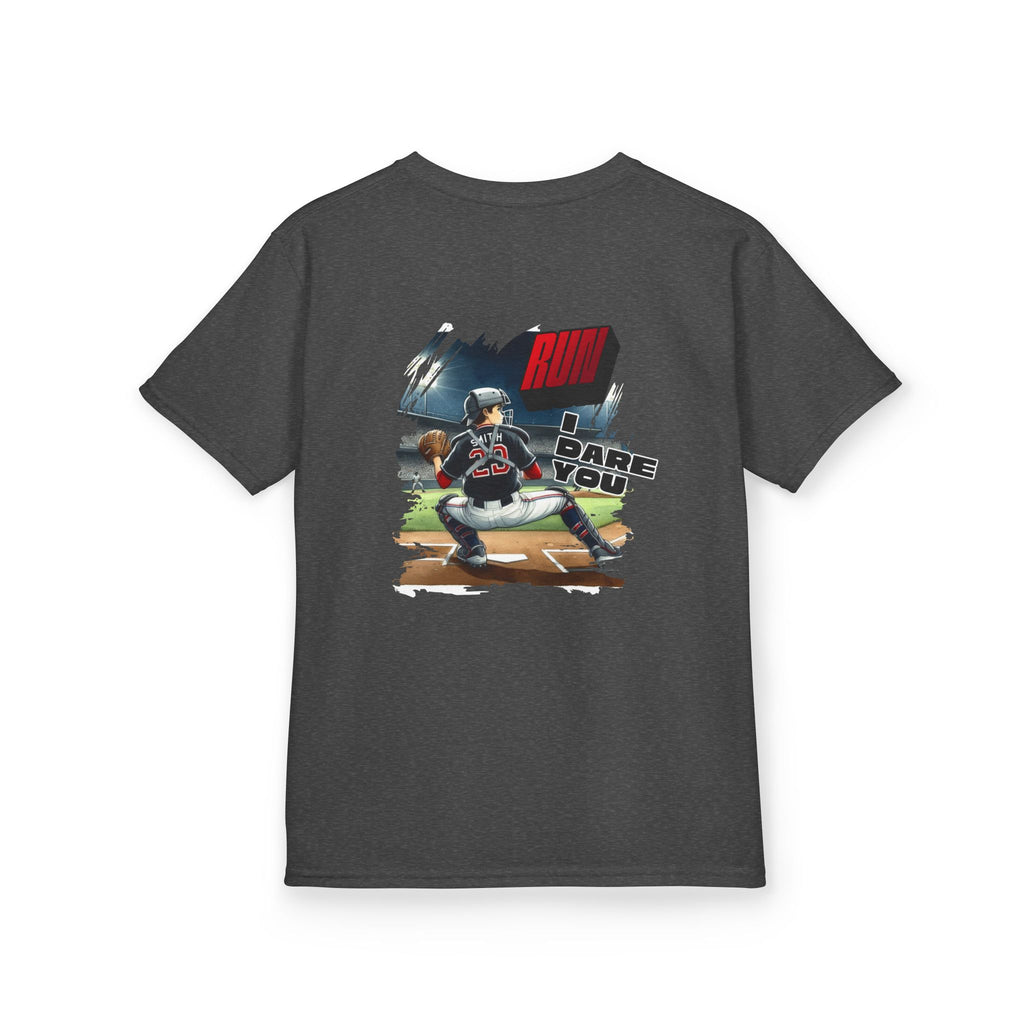 Baseball Catcher Kids Tee I Dare You Graphic tee