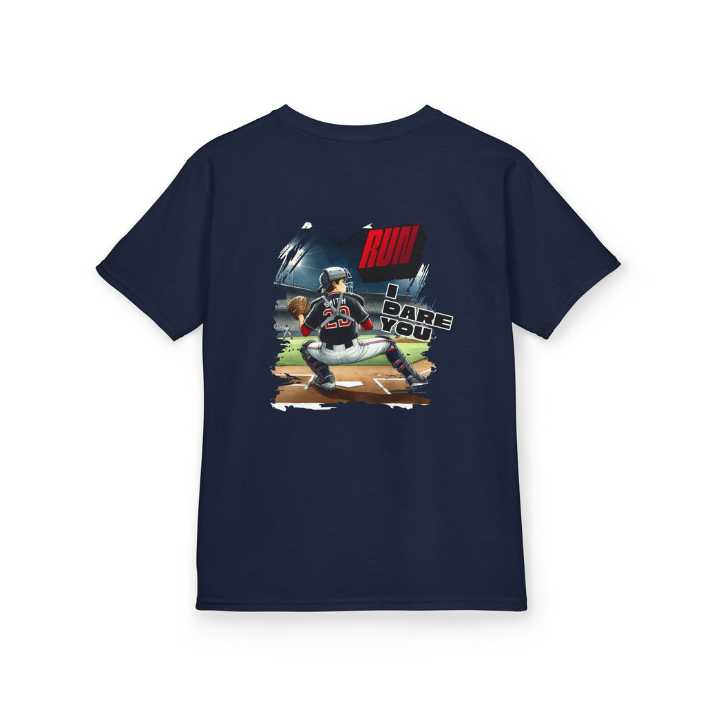 Baseball Catcher Kids Tee I Dare You Graphic tee