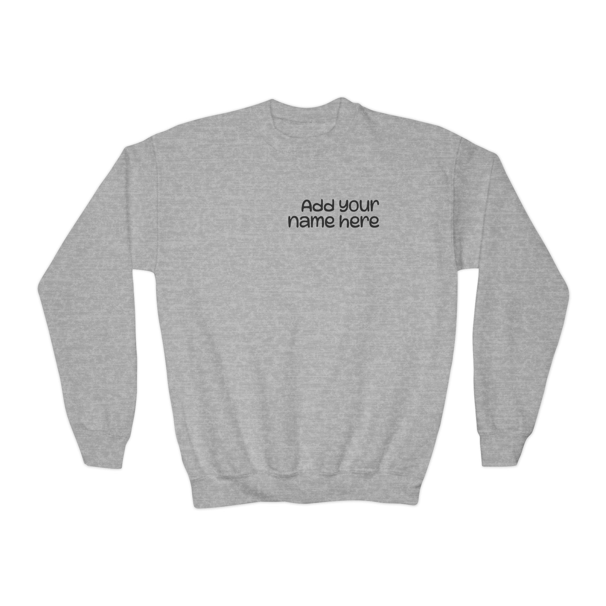Custom Youth Dance Lovers Crewneck , Personalized Gift for Kids, Dance Sweatshirt, Fun Fashion for Youth, Kids' Activewear