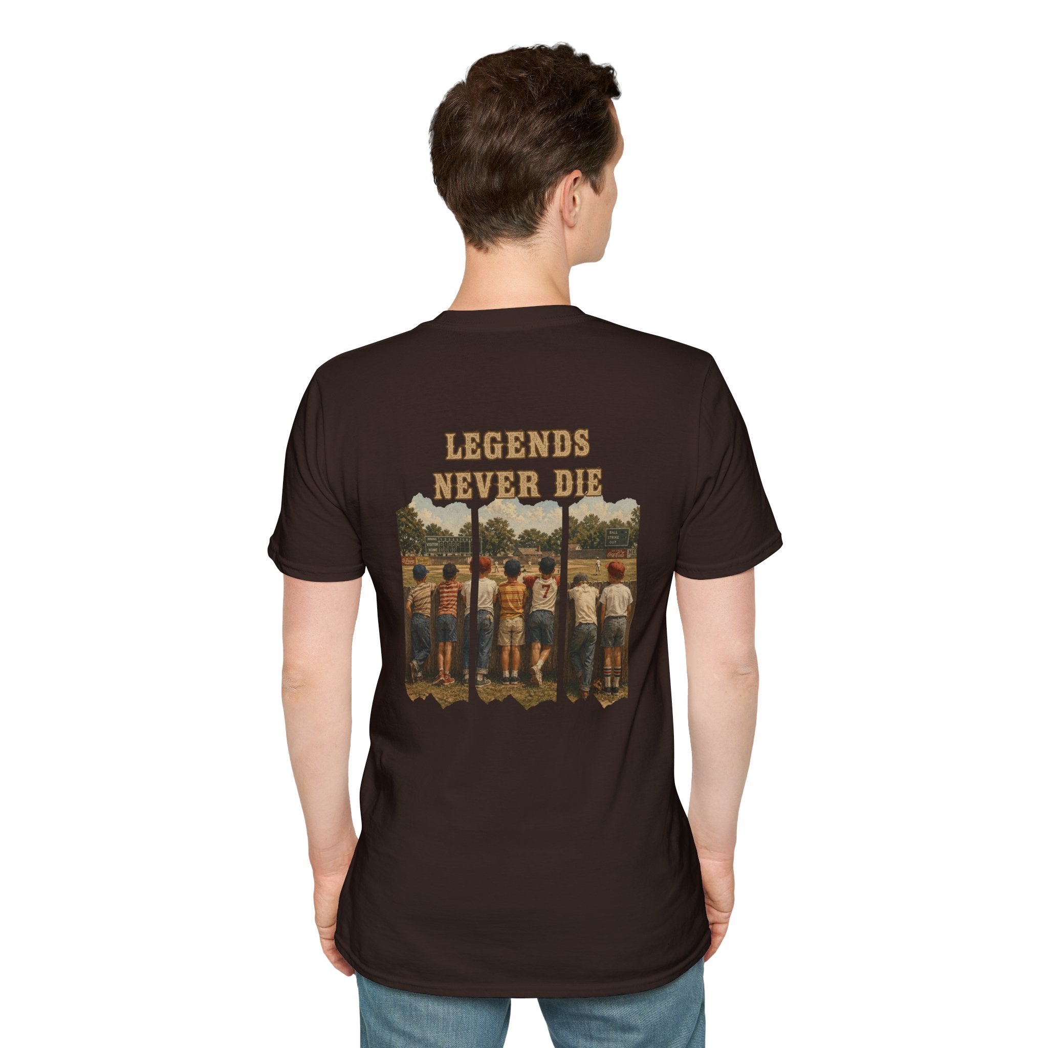 Vintage Baseball Shirt Legends Never Die | Nostalgic Baseball Tee | Baseball Dad Gift | Youth Baseball Mom Shirt | Retro Baseball Graphic
