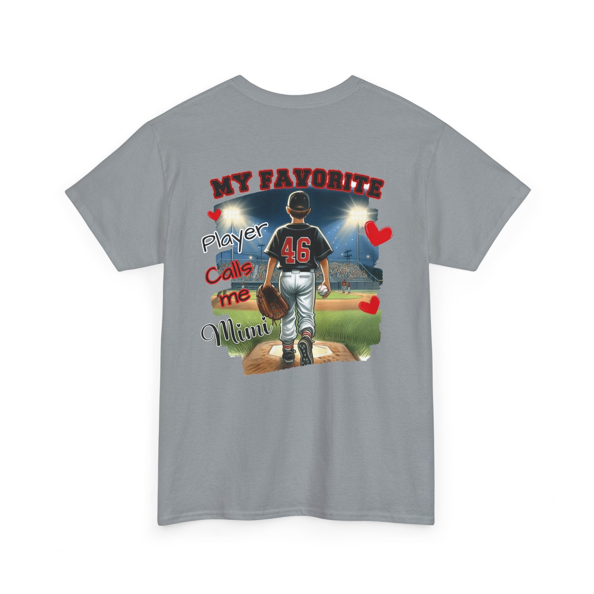Baseball MIMI Tee - My Favorite Player Calls Me MIMI Gift for Sports Lovers, Family Support Tee
