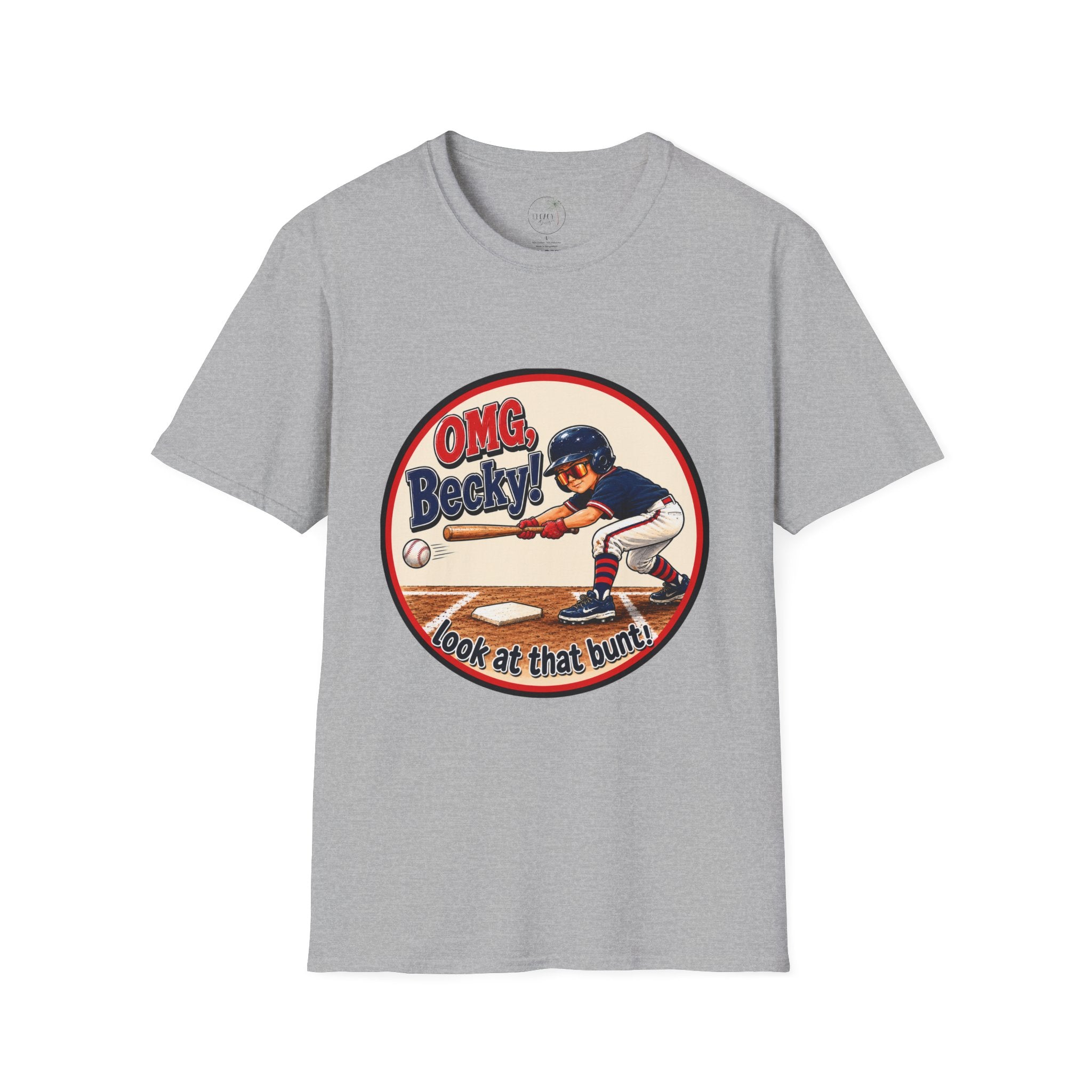 OMG Becky 'Look at That Bunt' Baseball T-Shirt — Retro Batter Graphic Tee