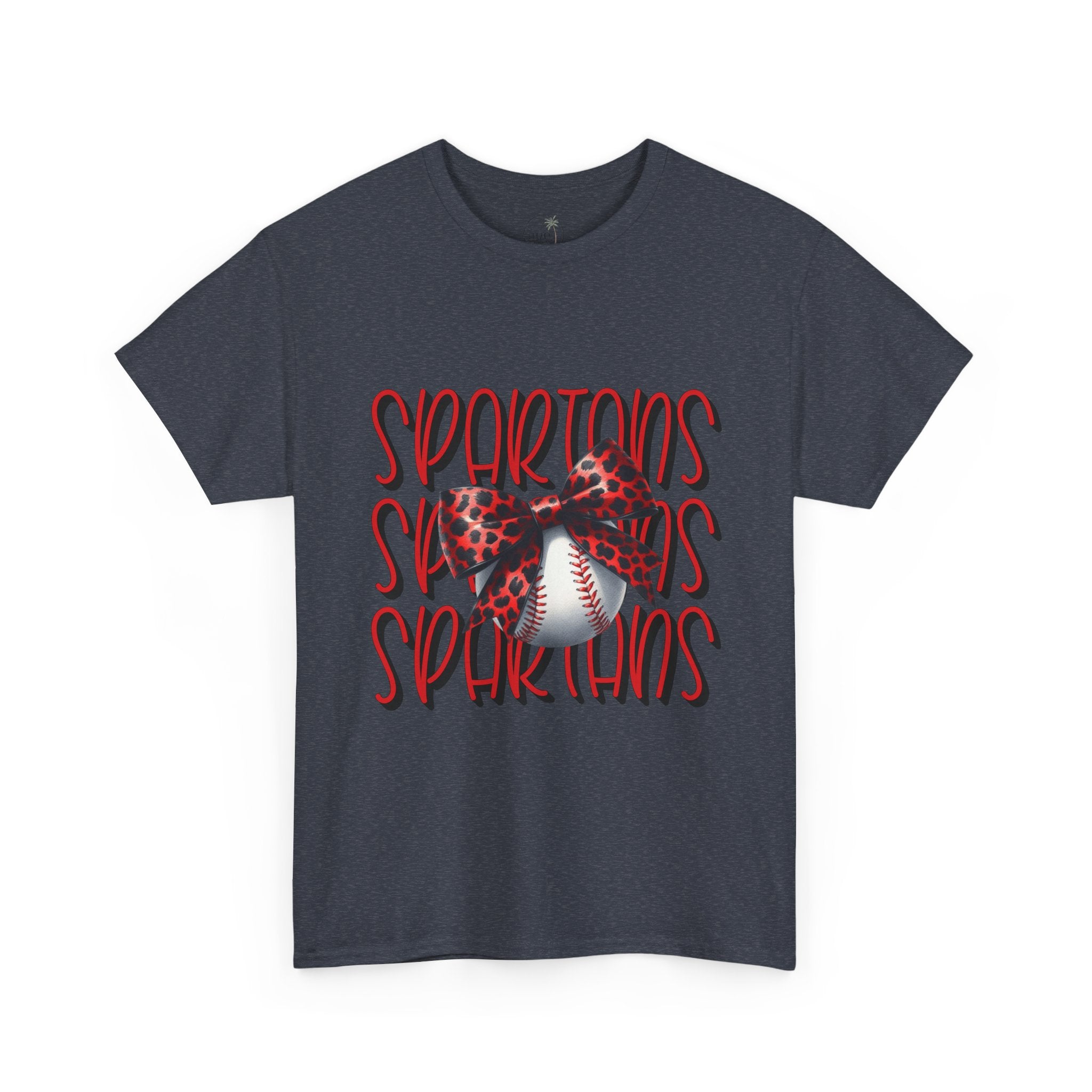 Spartans Baseball Tee | Leopard Bow Baseball Graphic
