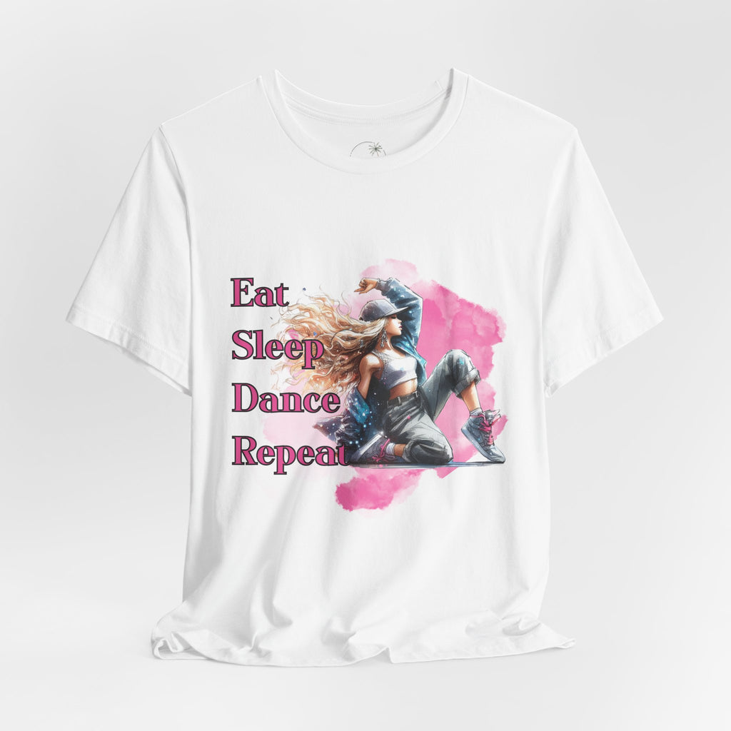 Eat Sleep Dance Repeat-Dance Lover's Unisex Tee, Gift for Dancers, Casual Dancewear, Festival Top, Unique Graphic Tee