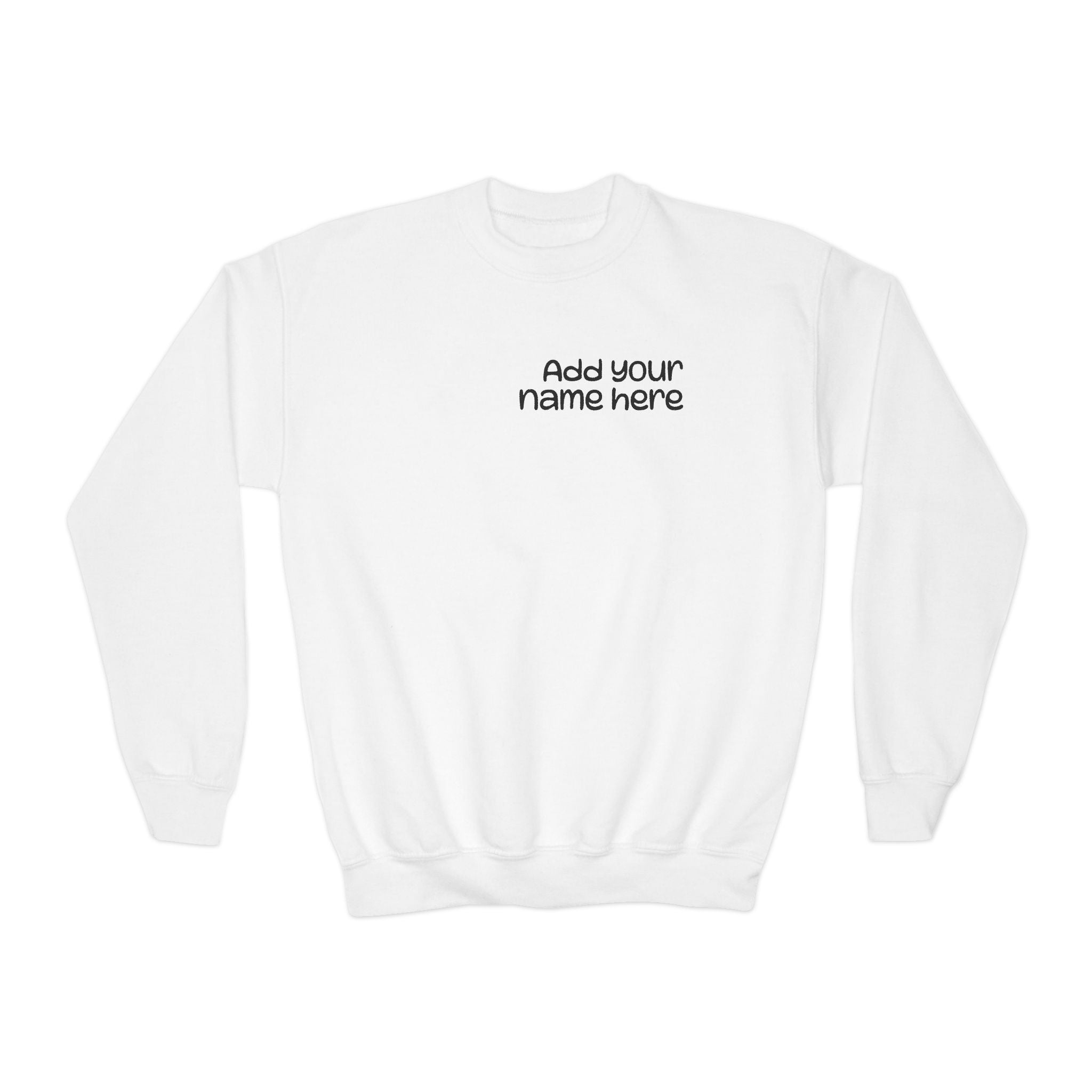 Custom Youth Dance Lovers Crewneck , Personalized Gift for Kids, Dance Sweatshirt, Fun Fashion for Youth, Kids' Activewear