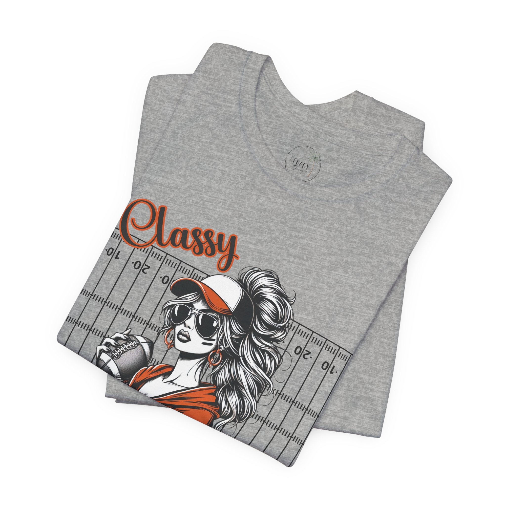 Classy Til Kickoff Football T-Shirt | Womens Game Day Tee | Cute Football Mom Shirt | Tailgate Outfit Fall Sports Fan Gift