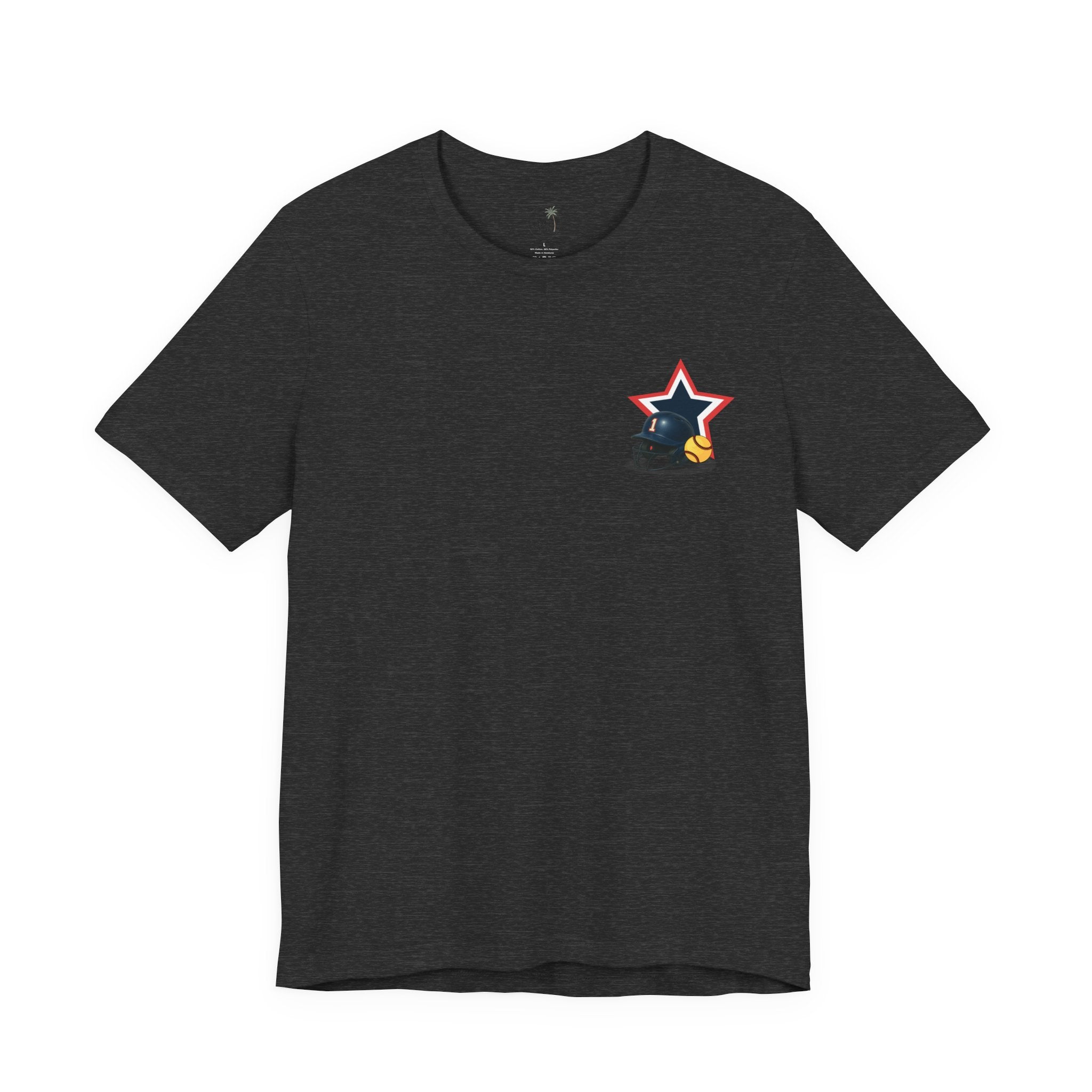 My Favorite Player Calls Me Mom Softball T-Shirt | Proud Softball Mom Tee | Game Day Shirt | Sports Mom Gift with Pocket Design