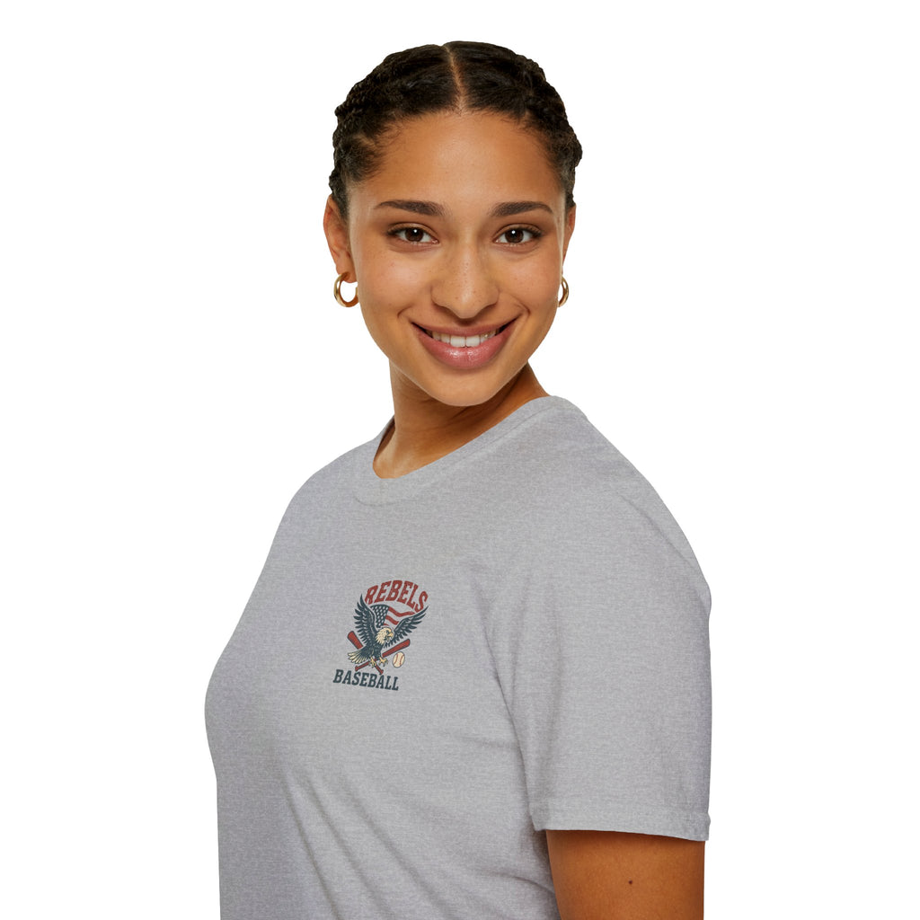 Rebels Eagle Baseball T-Shirt | Vintage Sports Team Shirt