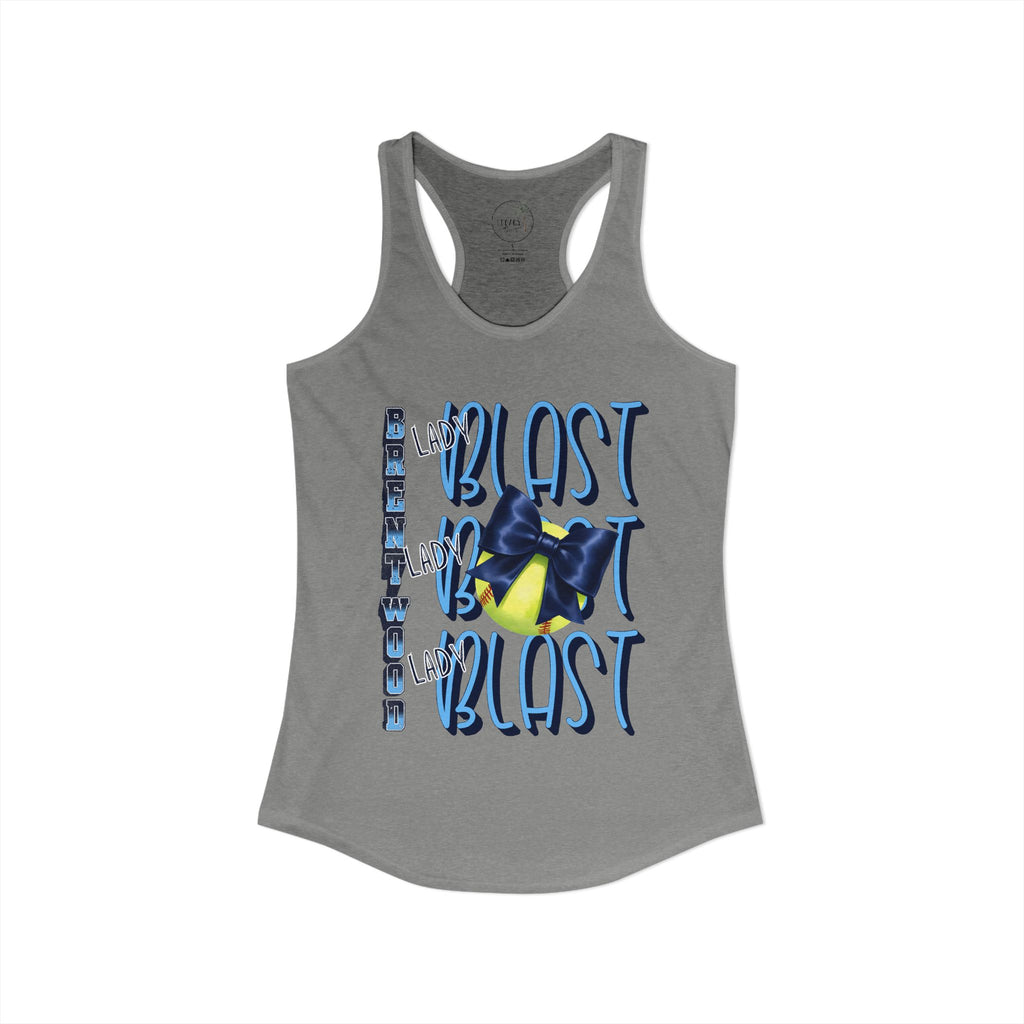 Lady Blast Softball Spirit Tank  Women's Ideal Racerback Tank