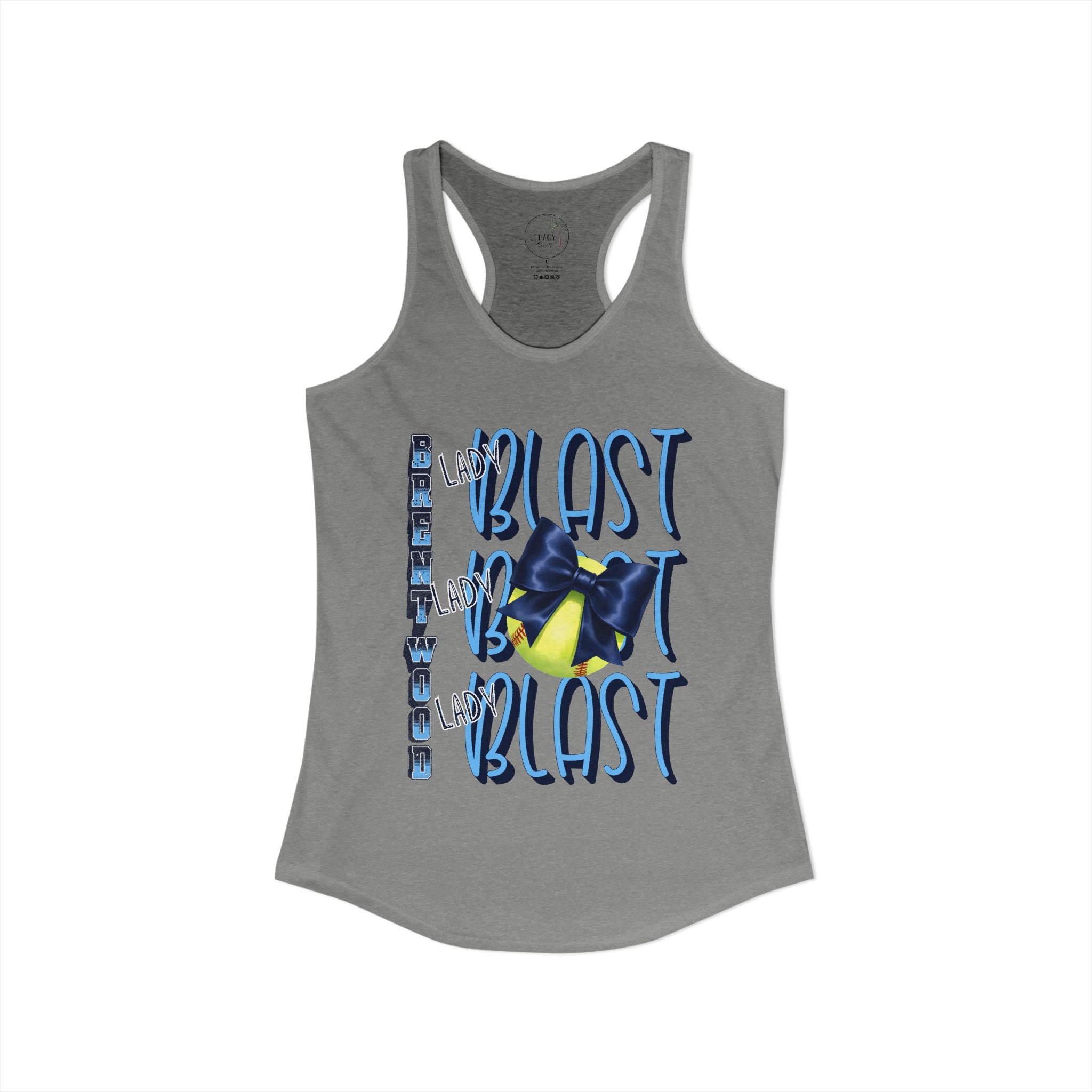Lady Blast Softball Spirit Tank  Women's Ideal Racerback Tank