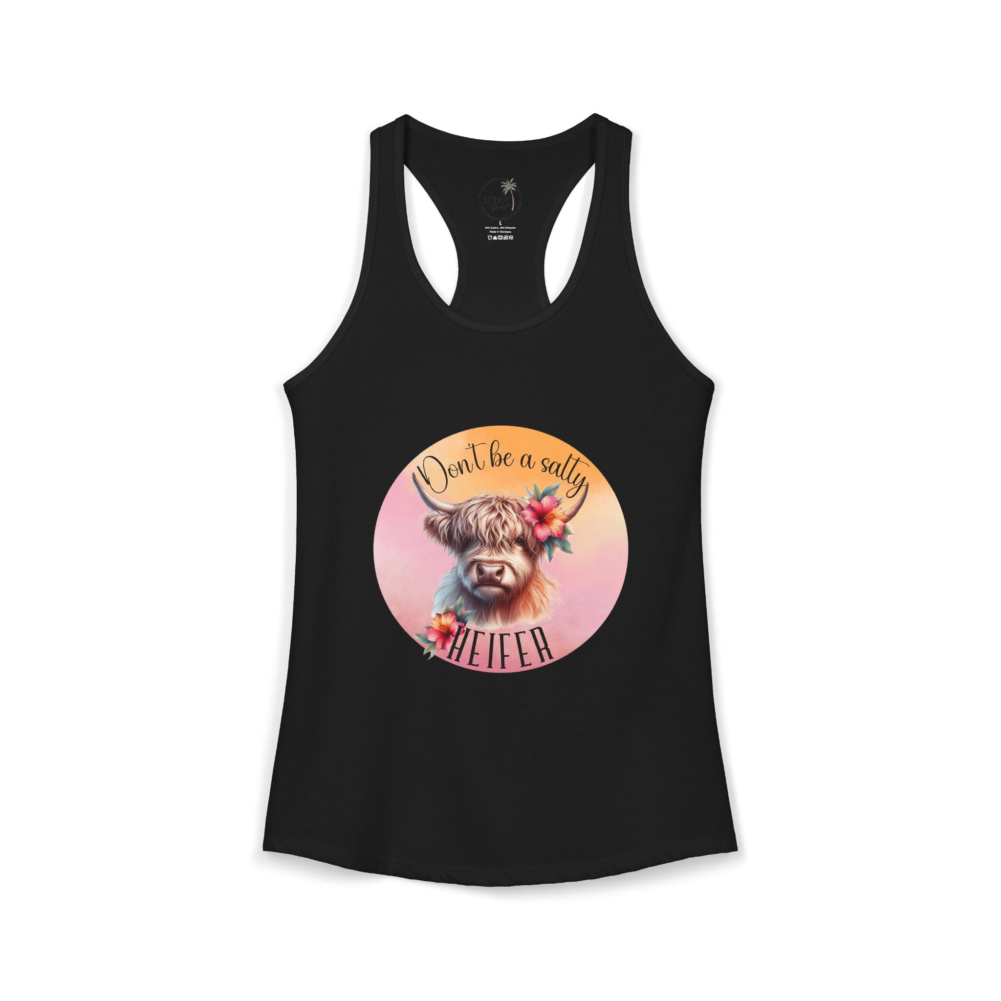 Salty Heifer tank top Women's Ideal Racerback Tank