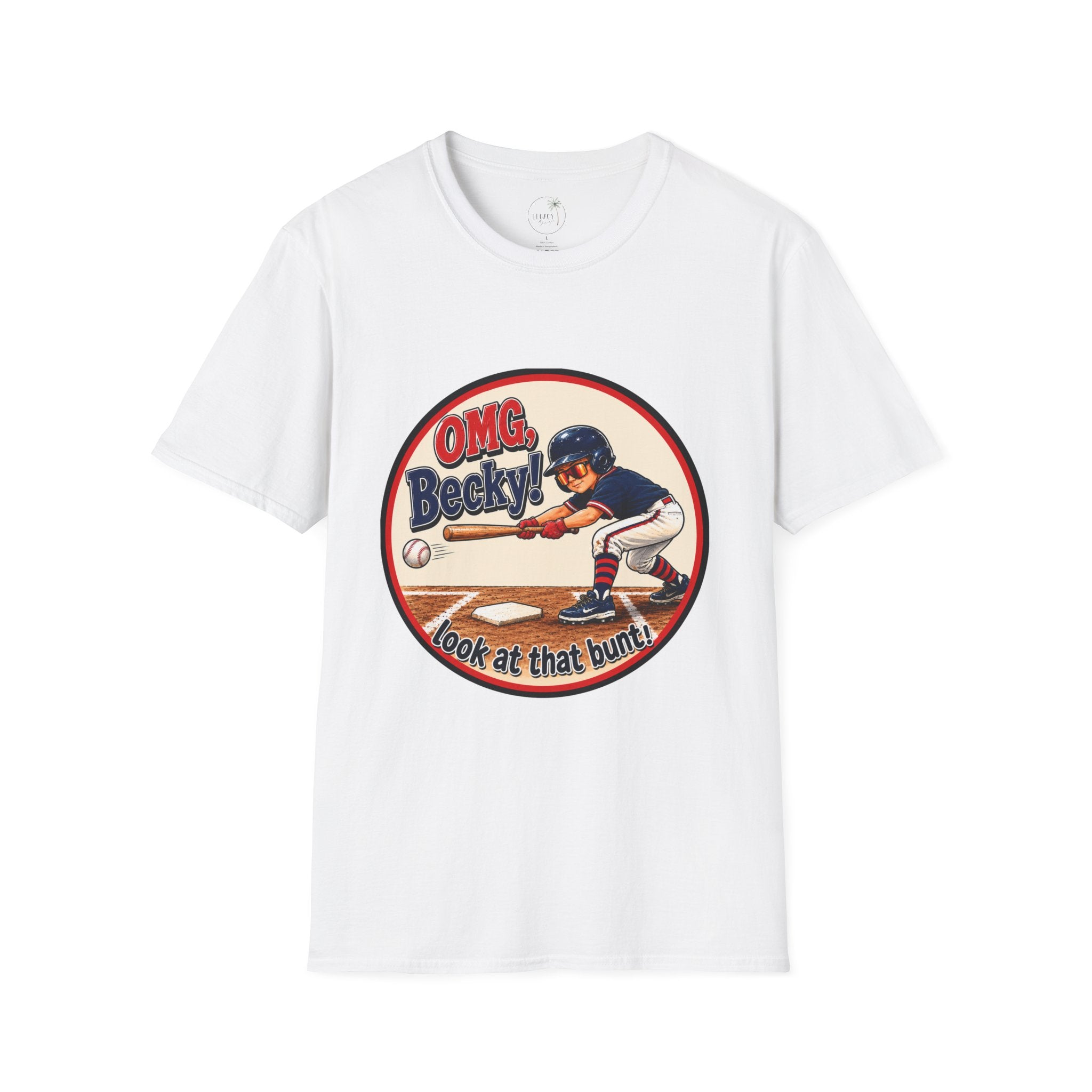 OMG Becky 'Look at That Bunt' Baseball T-Shirt — Retro Batter Graphic Tee
