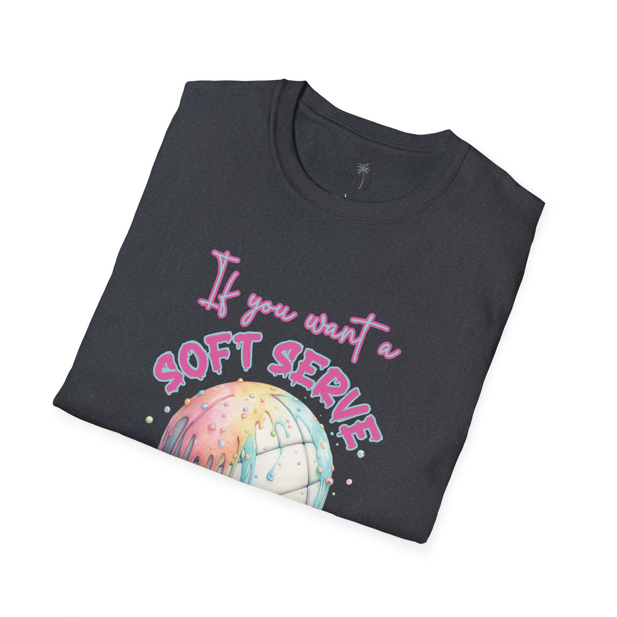 Soft Serve Volleyball Shirt, pastel ice cream graphic