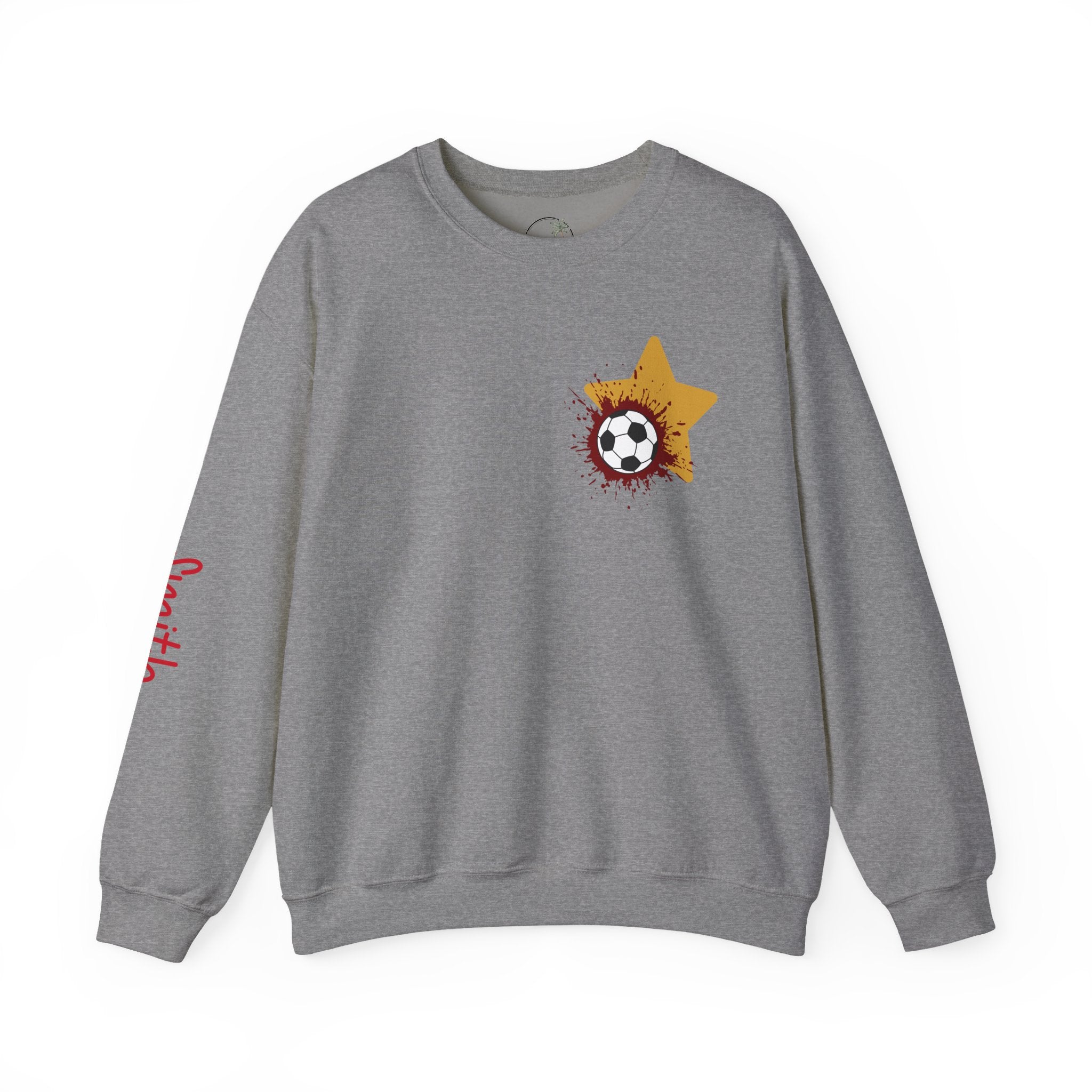 Liberty Soccer Player Crewneck Sweatshirt | My Favorite Player Back Print