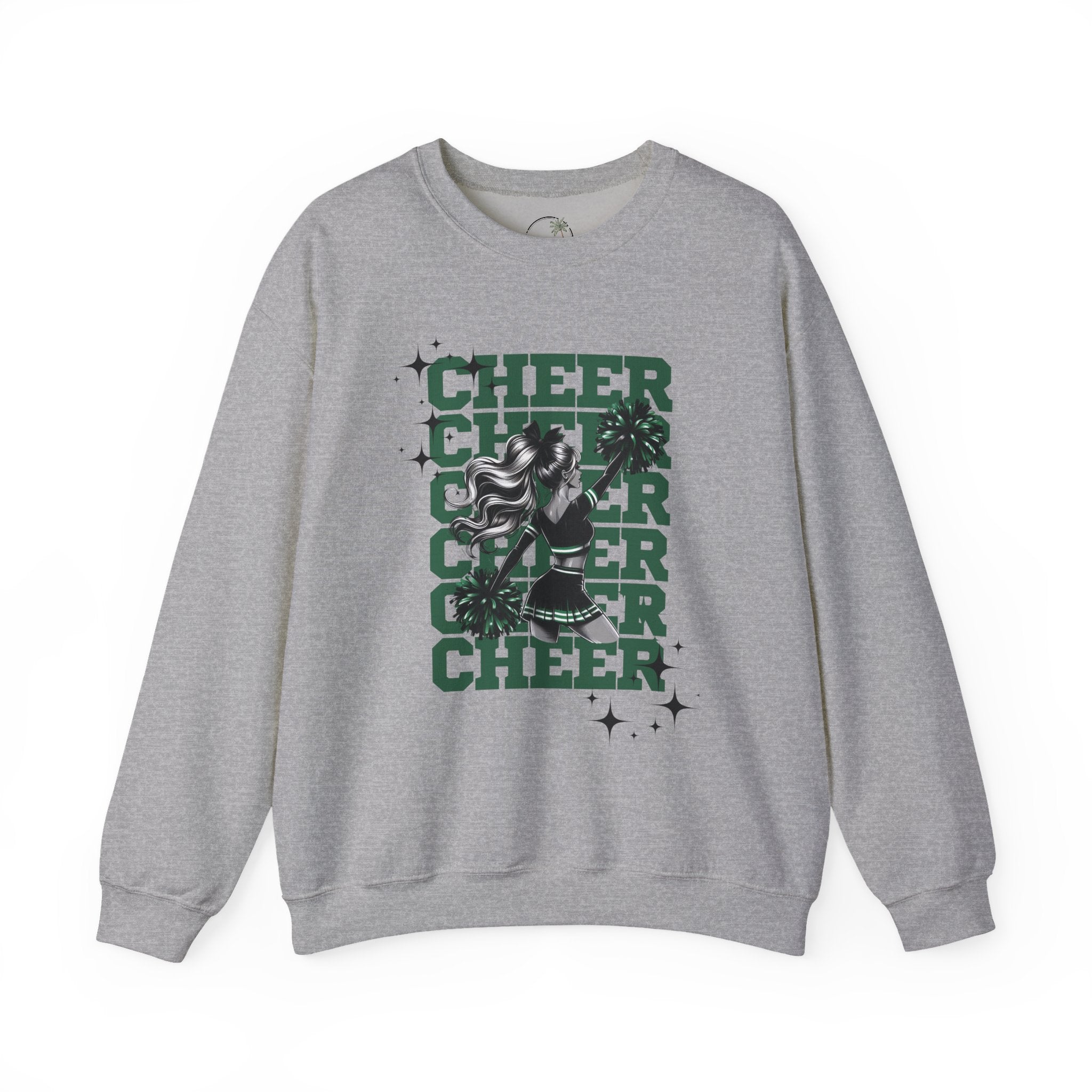Cheer Black & Green Crewneck Sweatshirt, Cozy Sweatshirt for Cheer Fans, Ideal Gift for Sports Events, Unisex Warm Apparel, Great for [...]