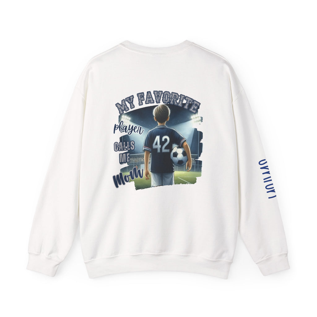 Freedom Falcons Soccer Player Crewneck Sweatshirt | My Favorite Player Back Print