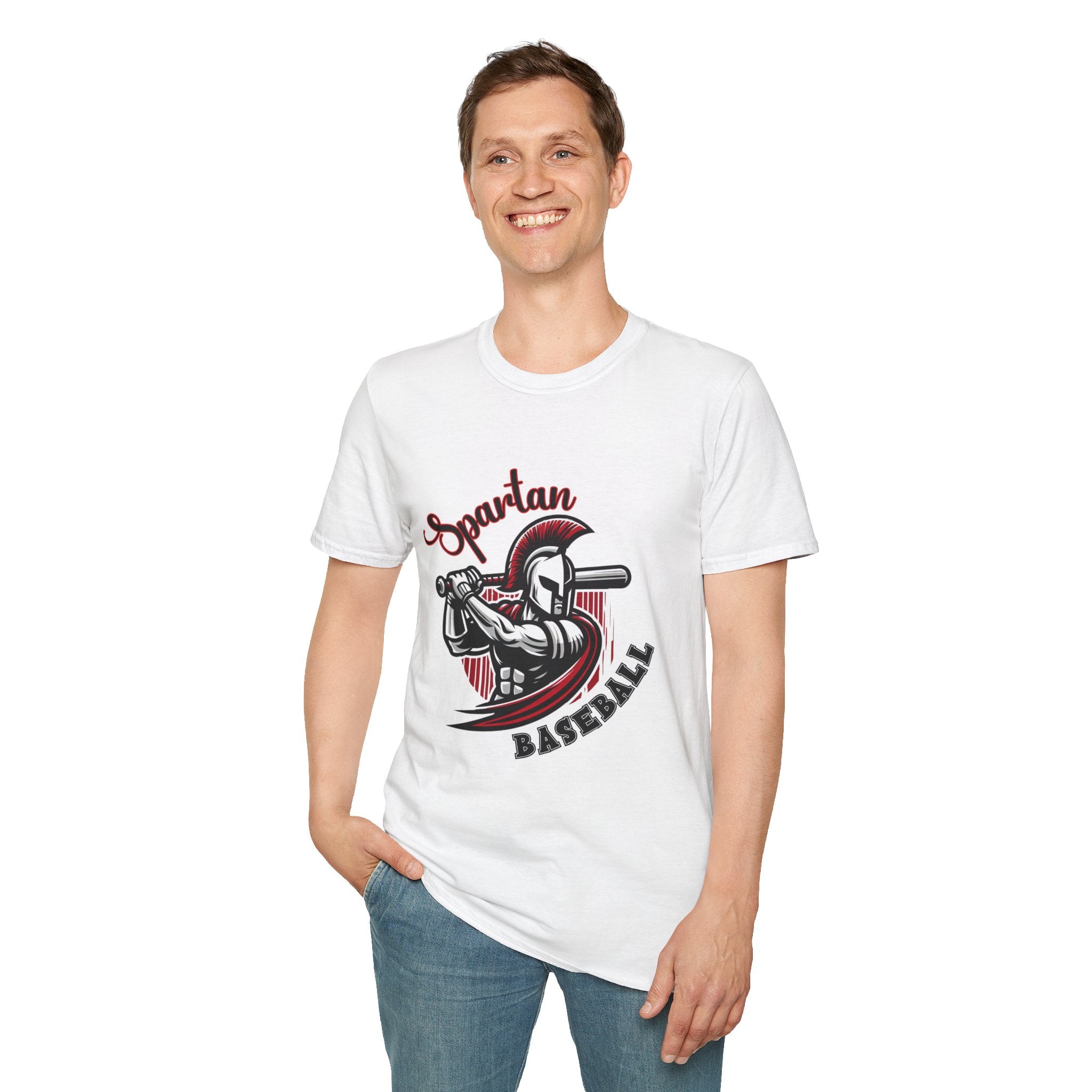 Spartan Baseball T-Shirt | Spartan Helmet Batter Sports Shirt